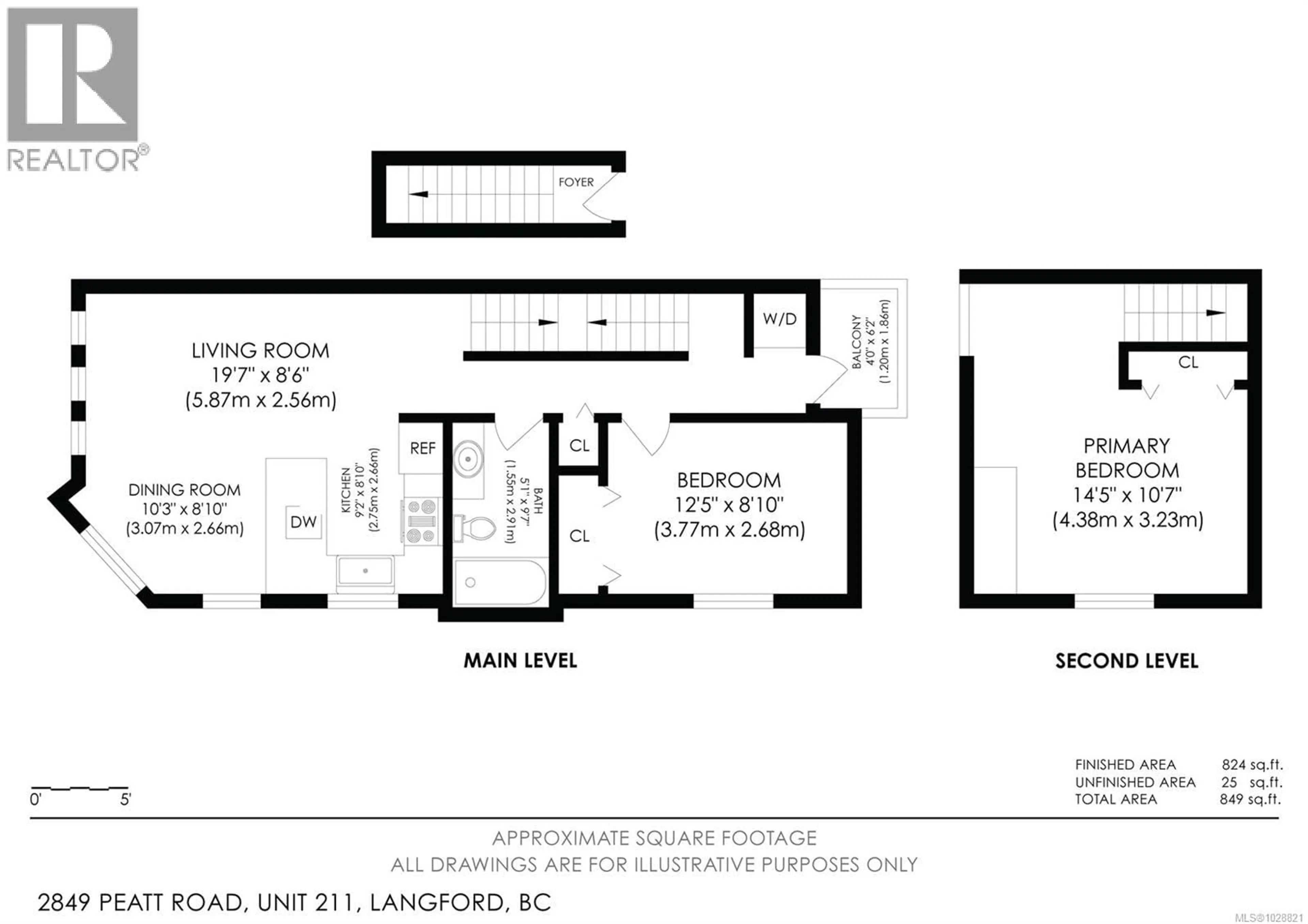 Floor plan for 211 - 2849 PEATT ROAD, Langford British Columbia V9B3V5