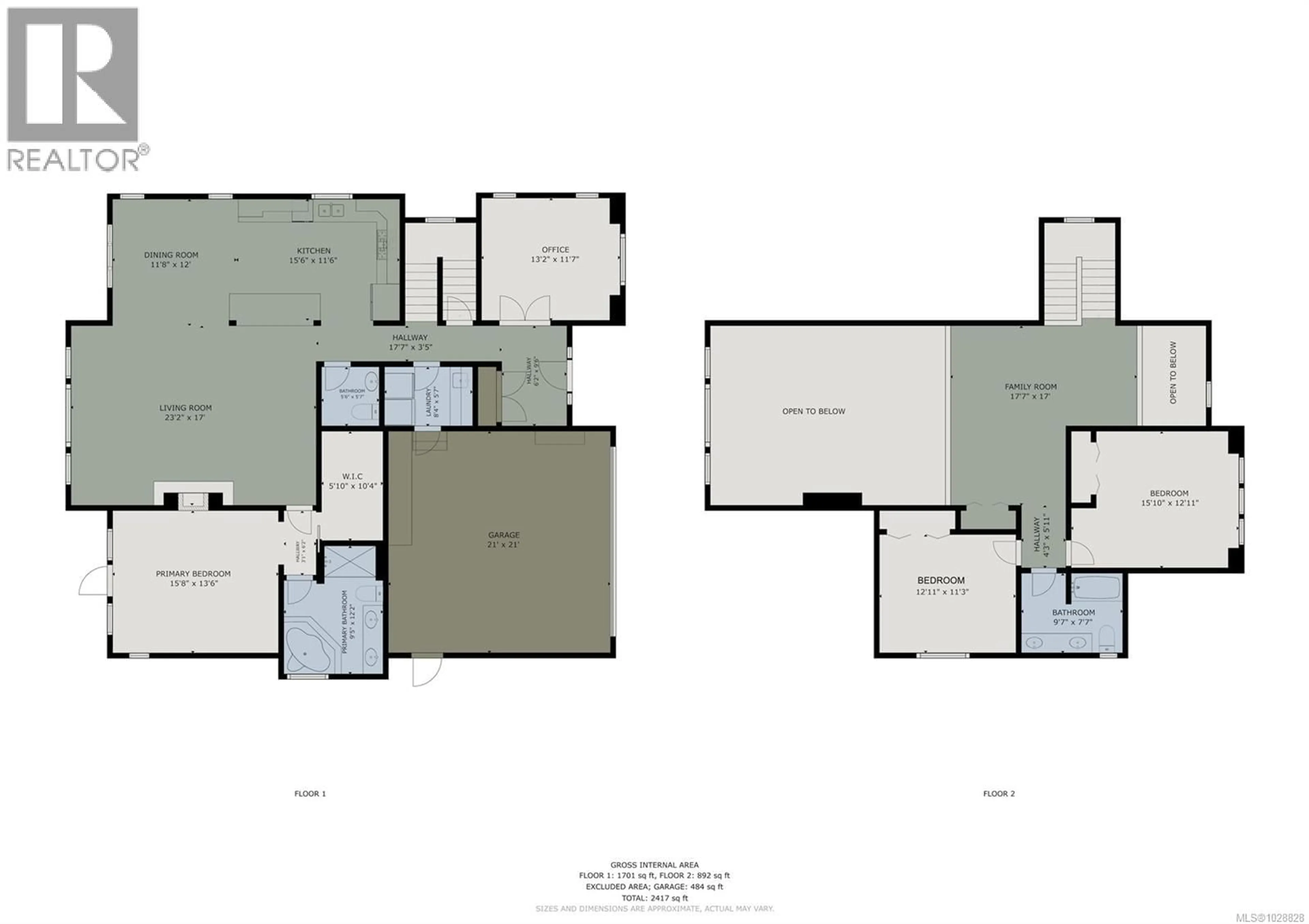 Floor plan for 1308 BONNER CRESCENT, Cobble Hill British Columbia V0R1L2