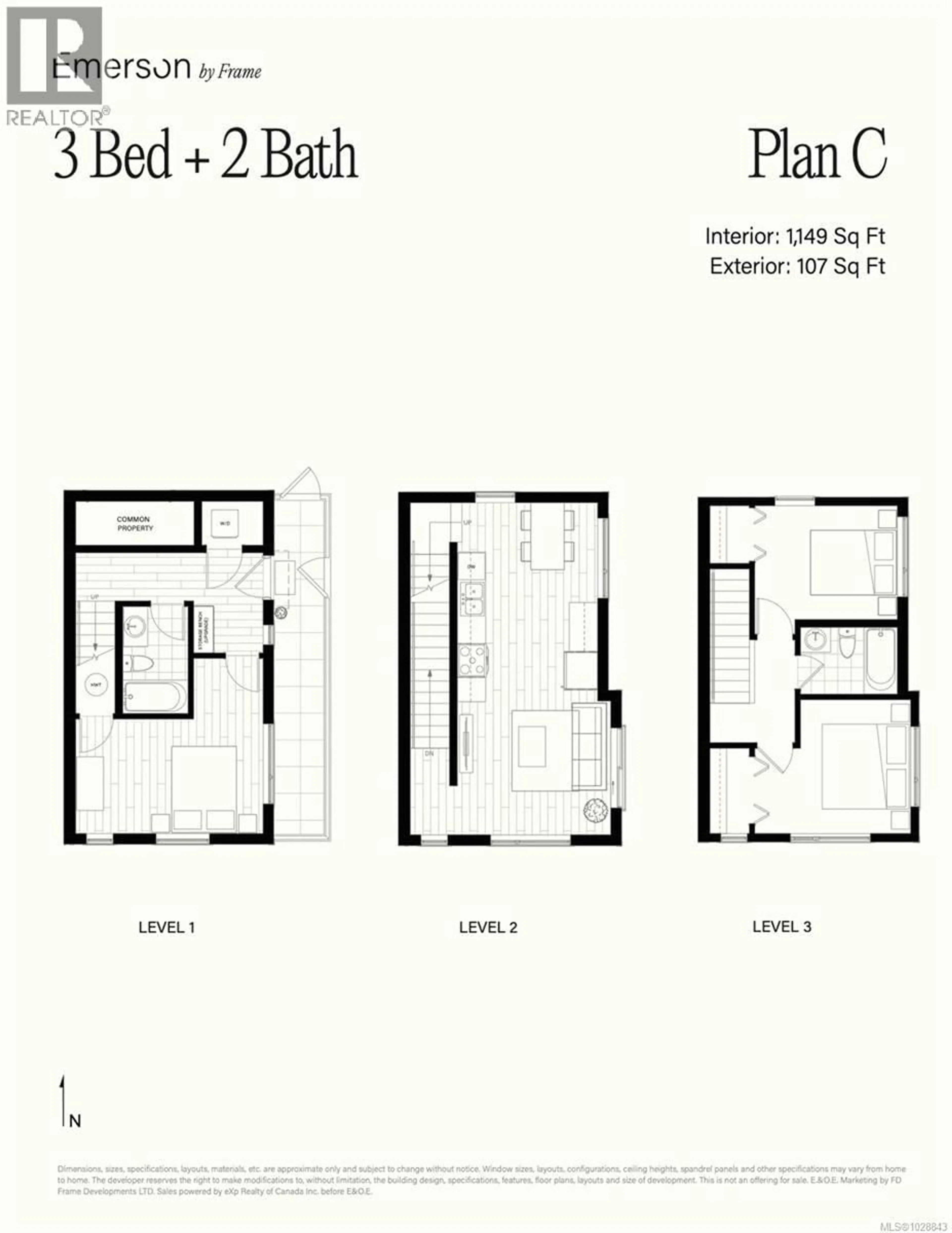 Floor plan for 1 - 2538 SHELBOURNE STREET, Victoria British Columbia V8R4L5