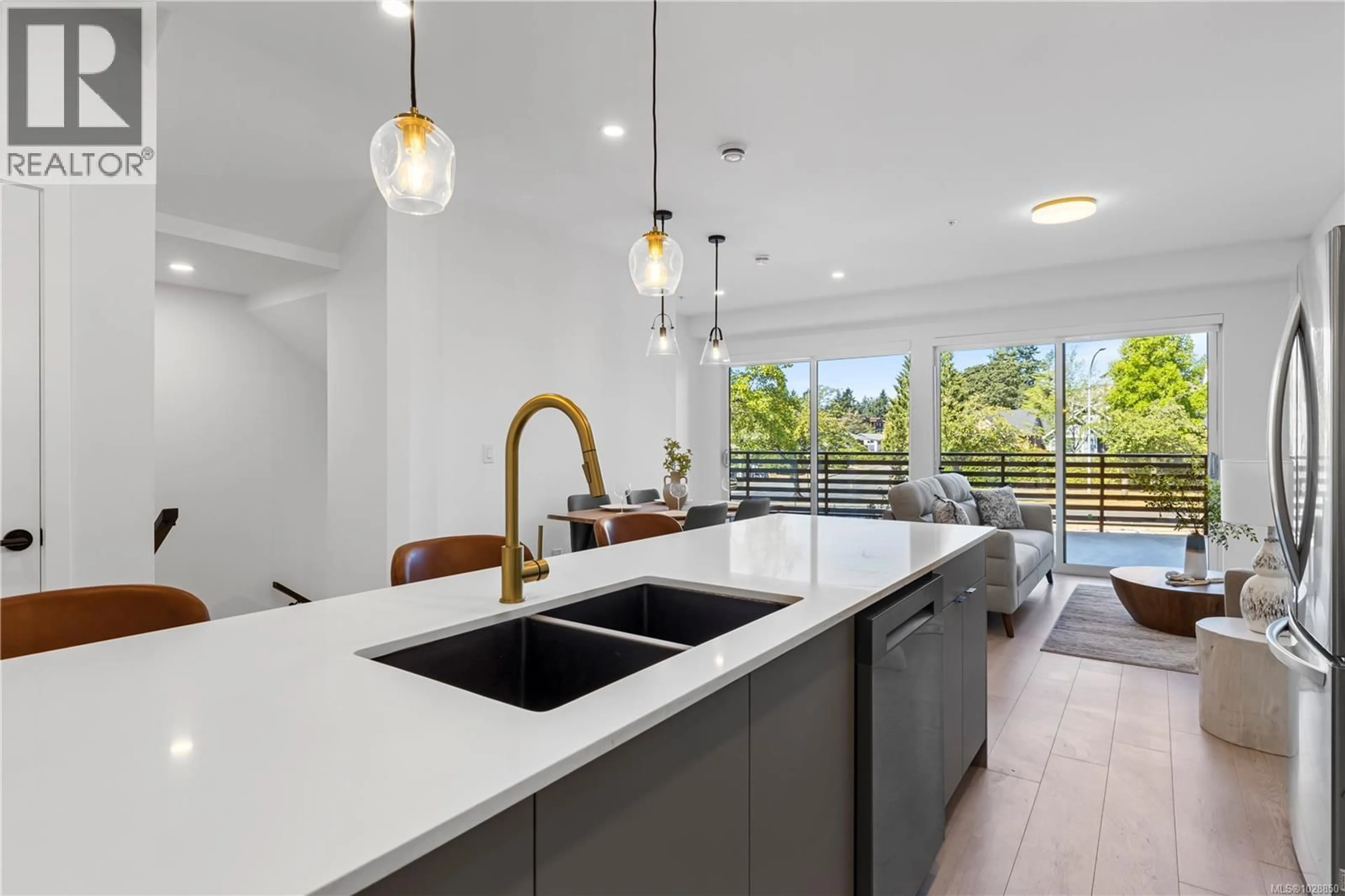 Contemporary kitchen, ceramic/tile floor for 101 - 2629 MILLSTREAM ROAD, Langford British Columbia V9B3R8