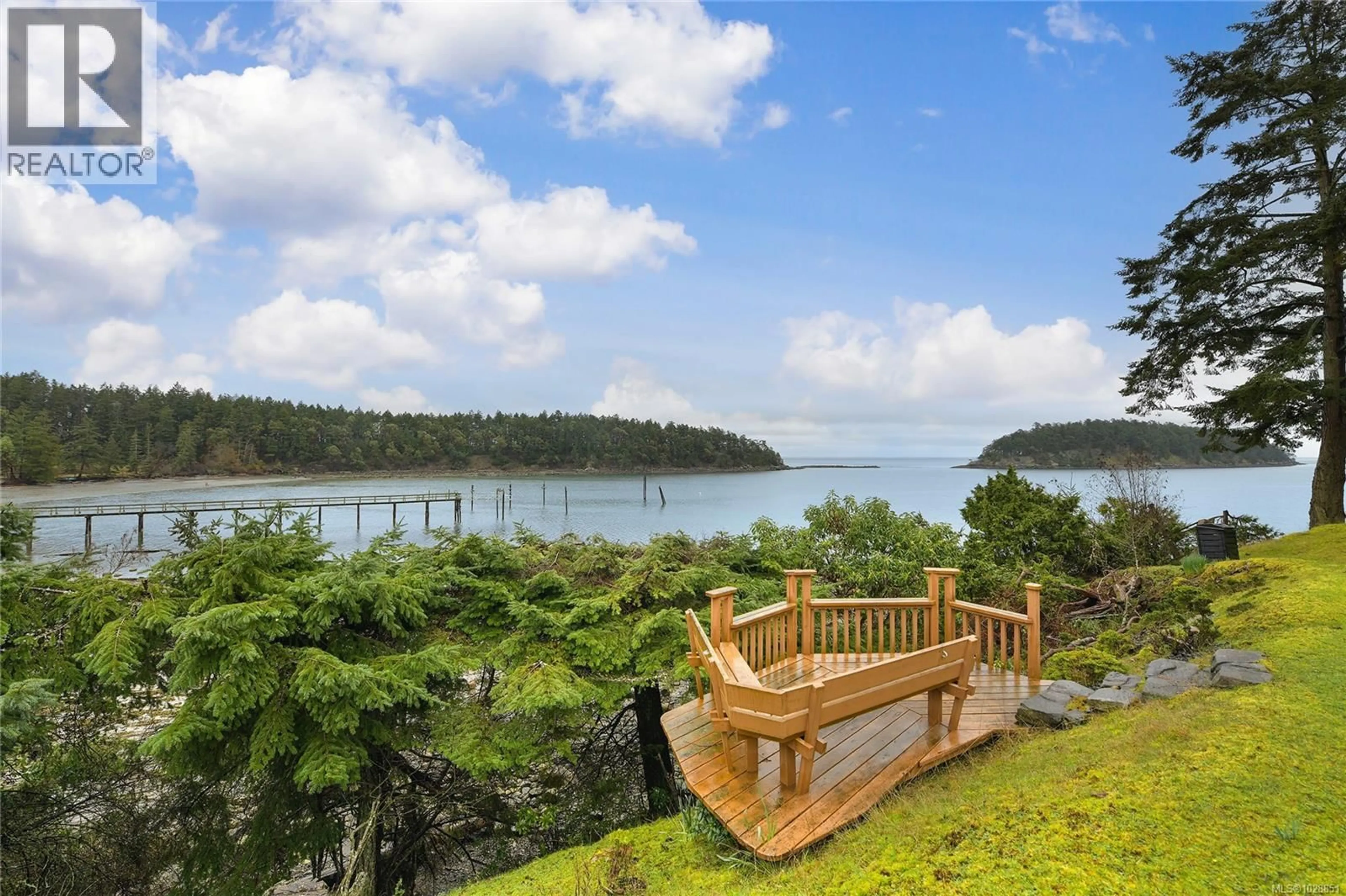 Patio, water/lake/river/ocean view for 506 ARBUTUS DRIVE, Mayne Island British Columbia V0N2J1