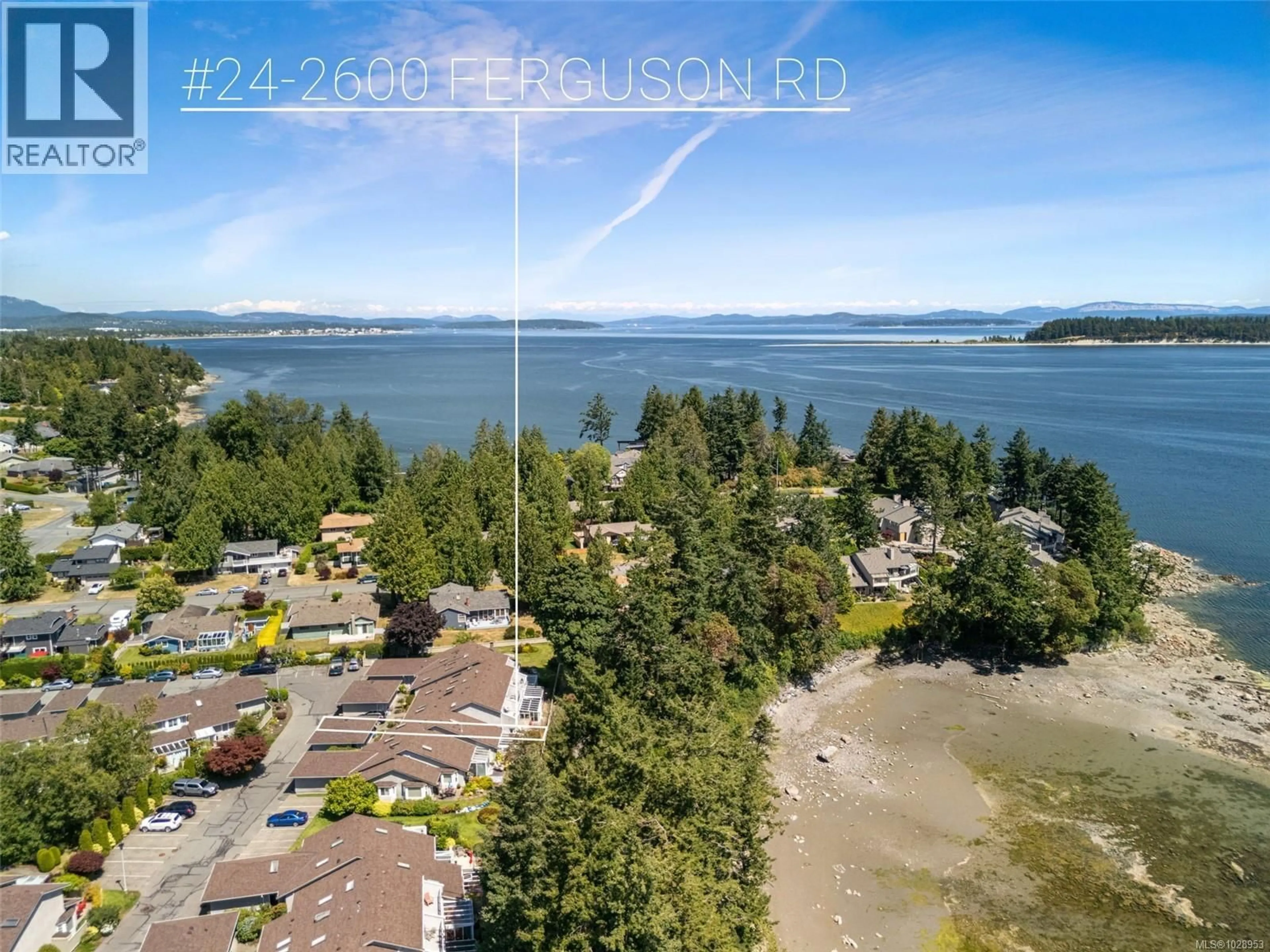 A pic from outside/outdoor area/front of a property/back of a property/a pic from drone, water/lake/river/ocean view for 24 - 2600 FERGUSON ROAD, Central Saanich British Columbia V8M2C1