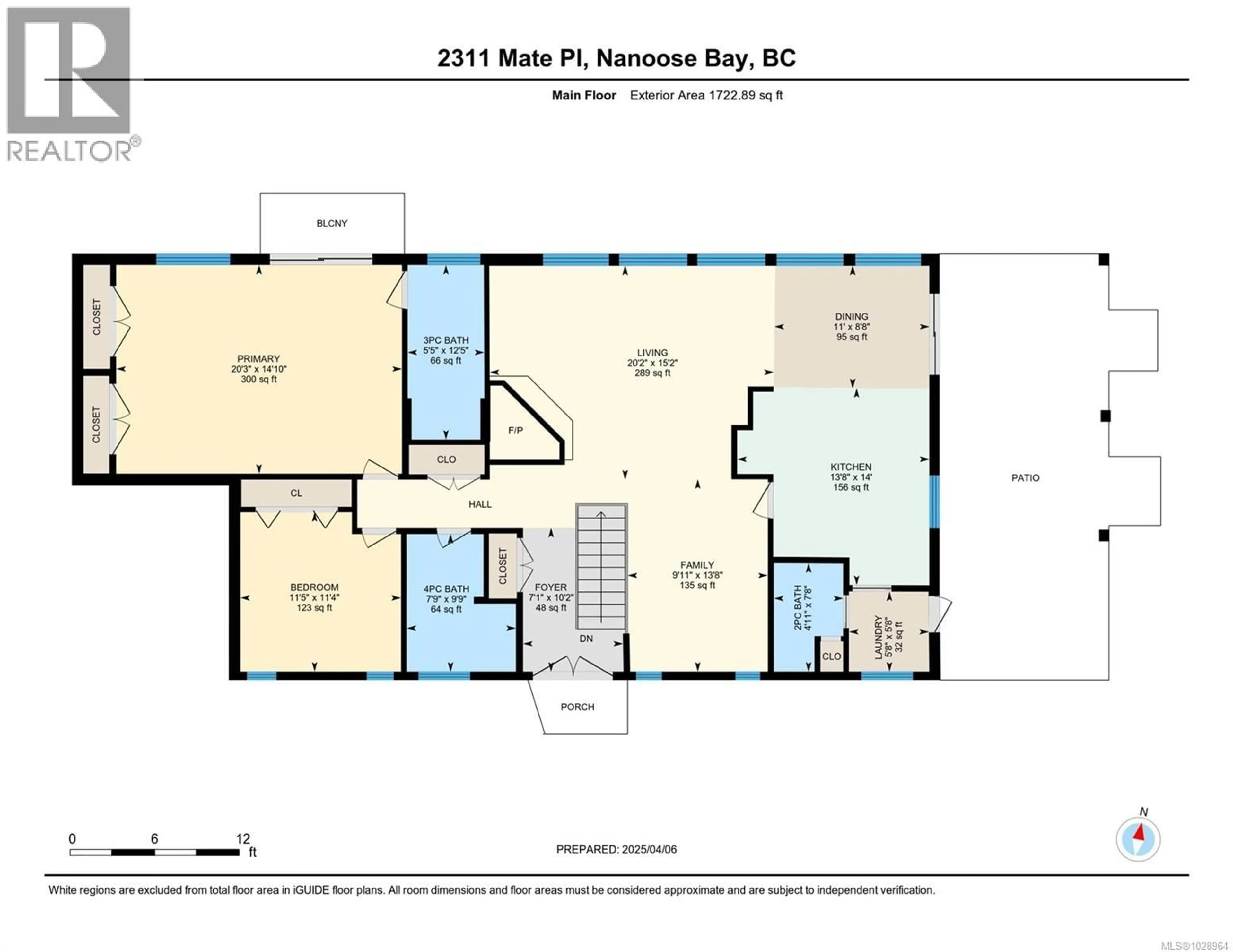 Floor plan for 2311 MATE PLACE, Nanoose Bay British Columbia V9P9G2