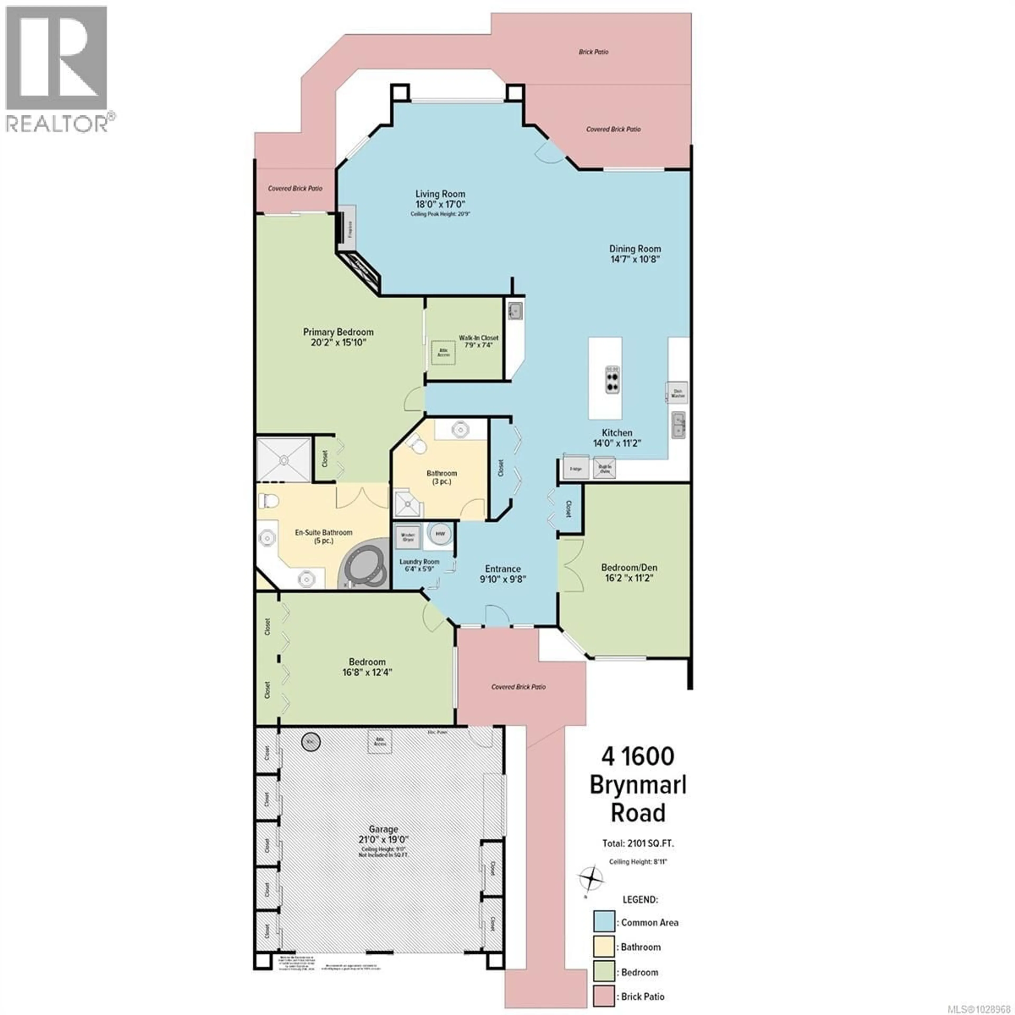 Floor plan for 4 - 1600 BRYNMARL ROAD, Nanoose Bay British Columbia V9P9E1