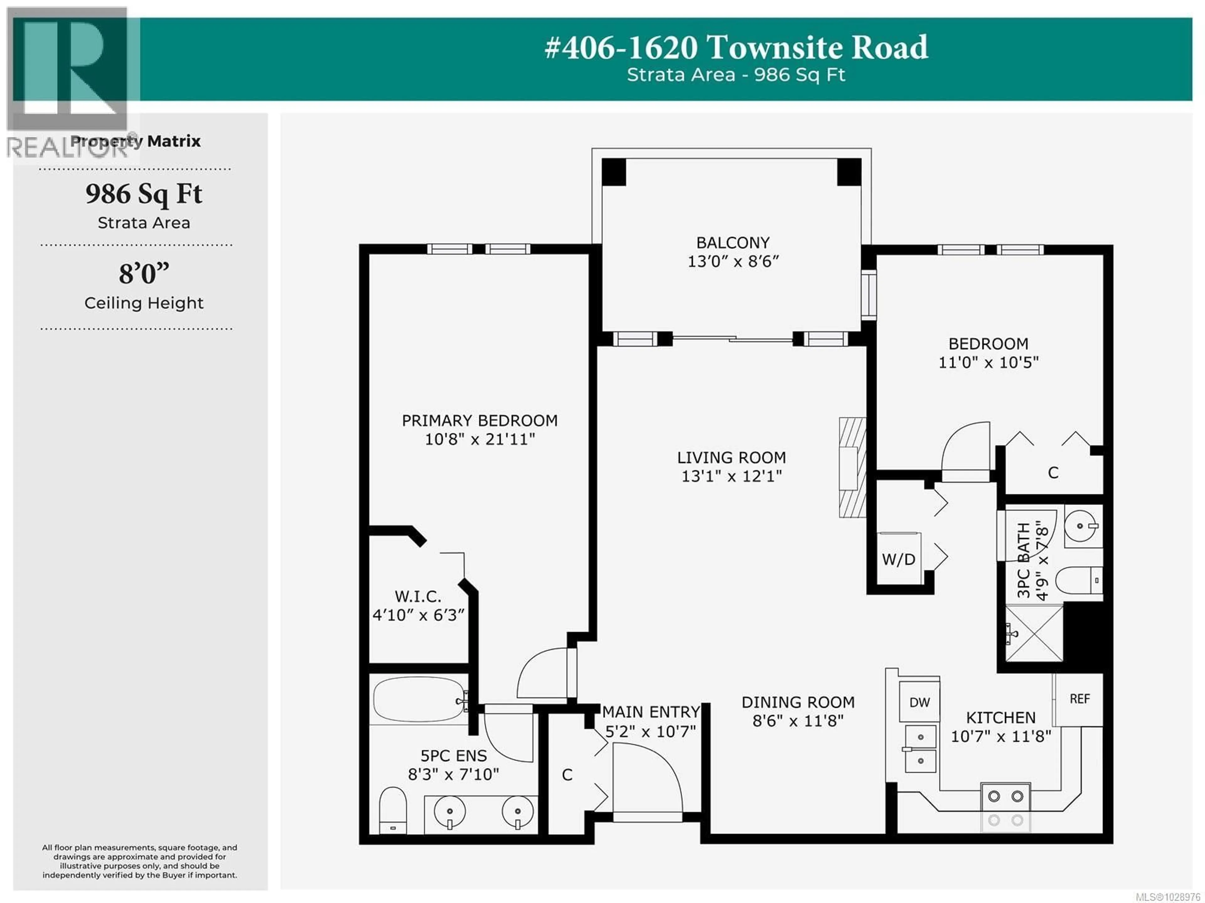 Floor plan for 406 - 1620 TOWNSITE ROAD, Nanaimo British Columbia V9S1N2