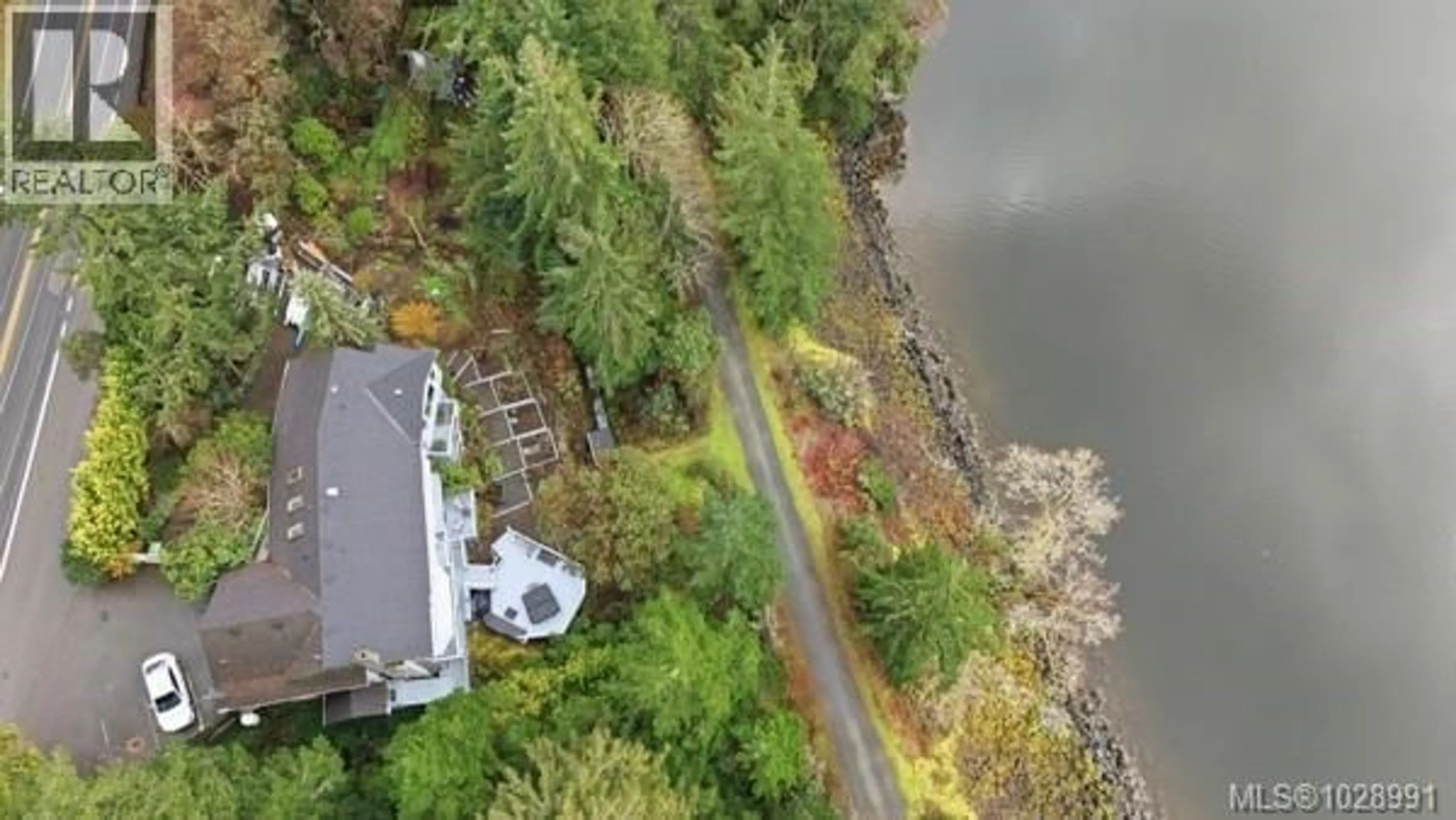 A pic from outside/outdoor area/front of a property/back of a property/a pic from drone, water/lake/river/ocean view for 5301 SOOKE ROAD, Sooke British Columbia V9Z0E8