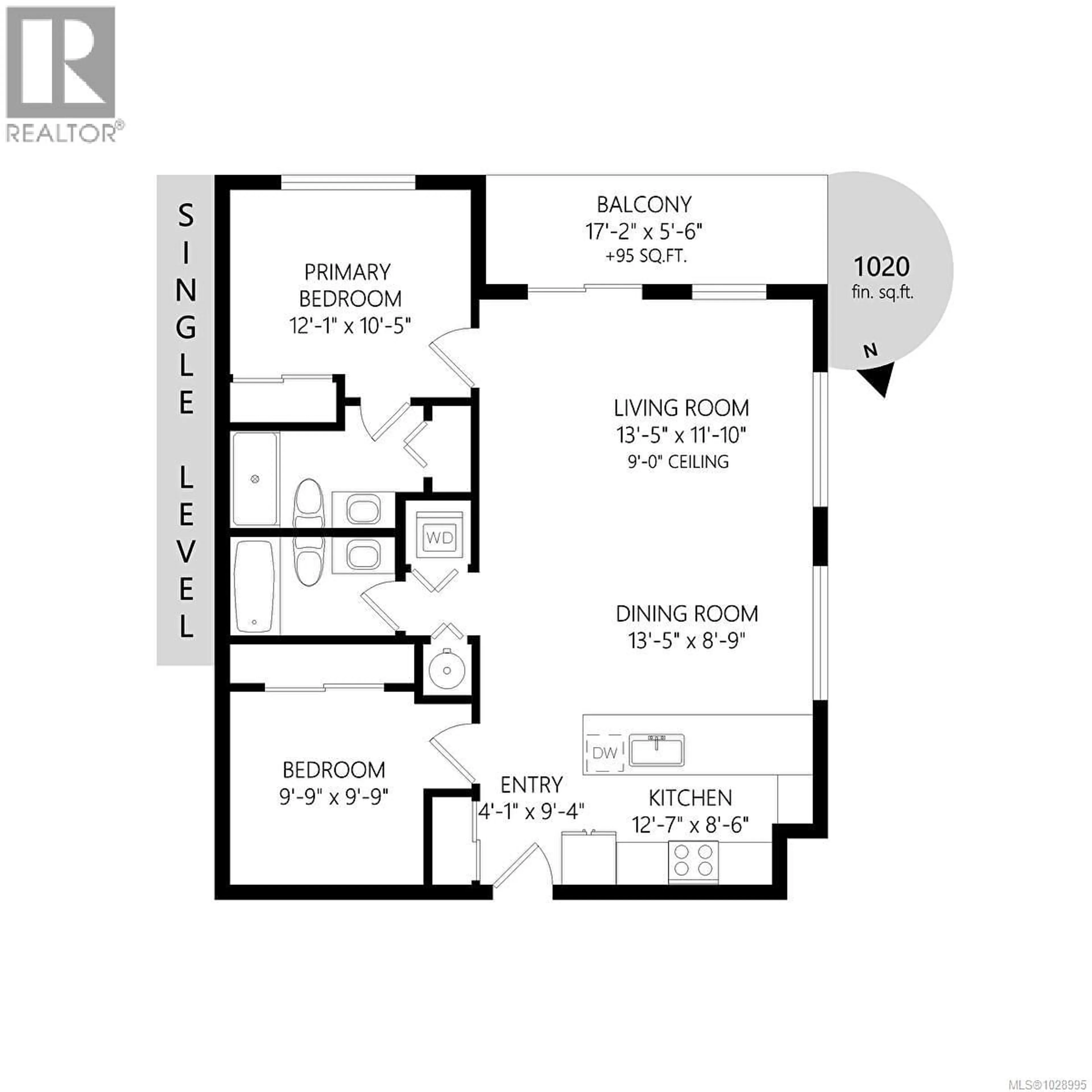 Floor plan for 507 - 842 ORONO AVENUE, Langford British Columbia V9B2T8