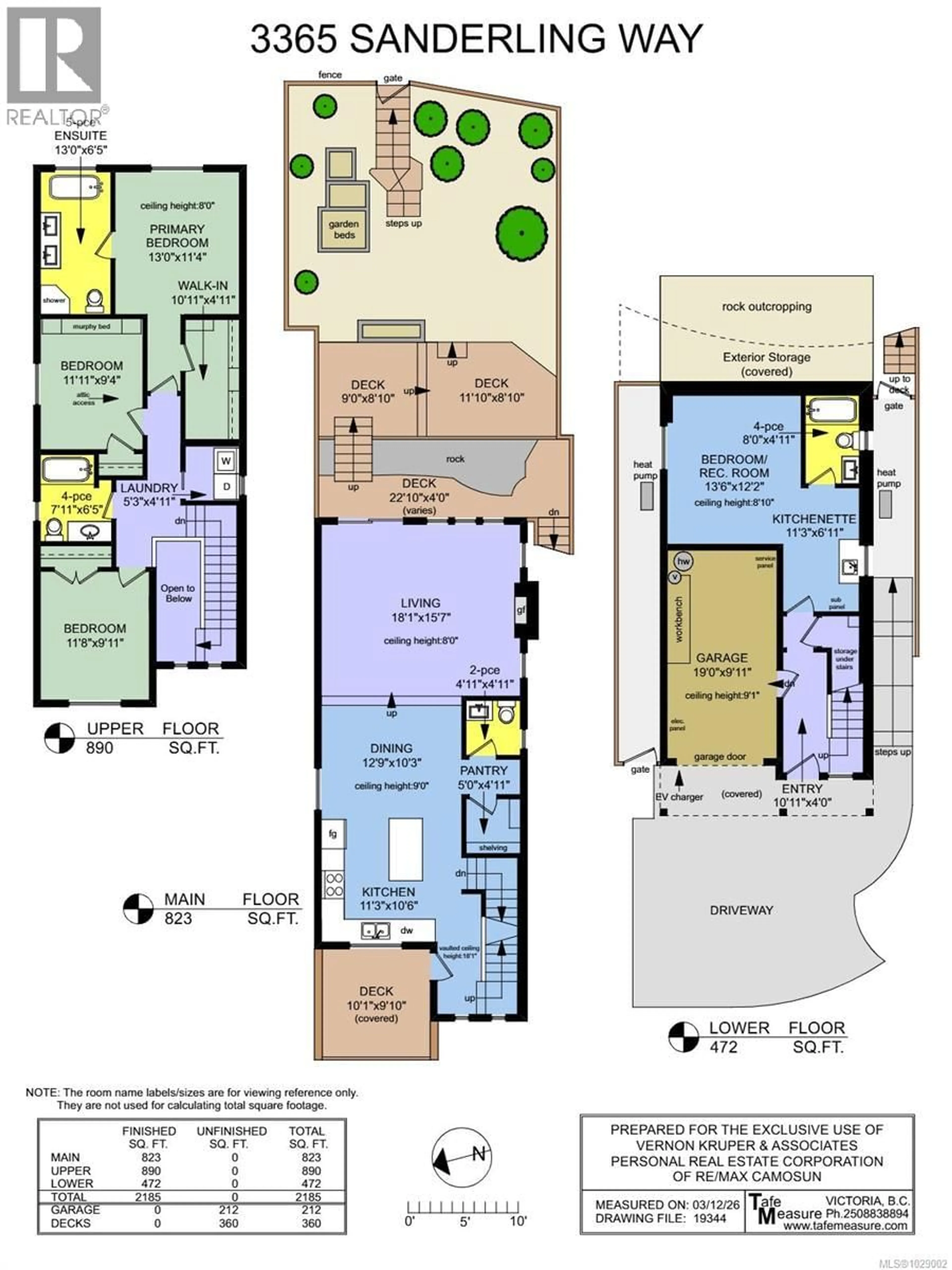 Floor plan for 3365 SANDERLING WAY, Langford British Columbia V9C0B4