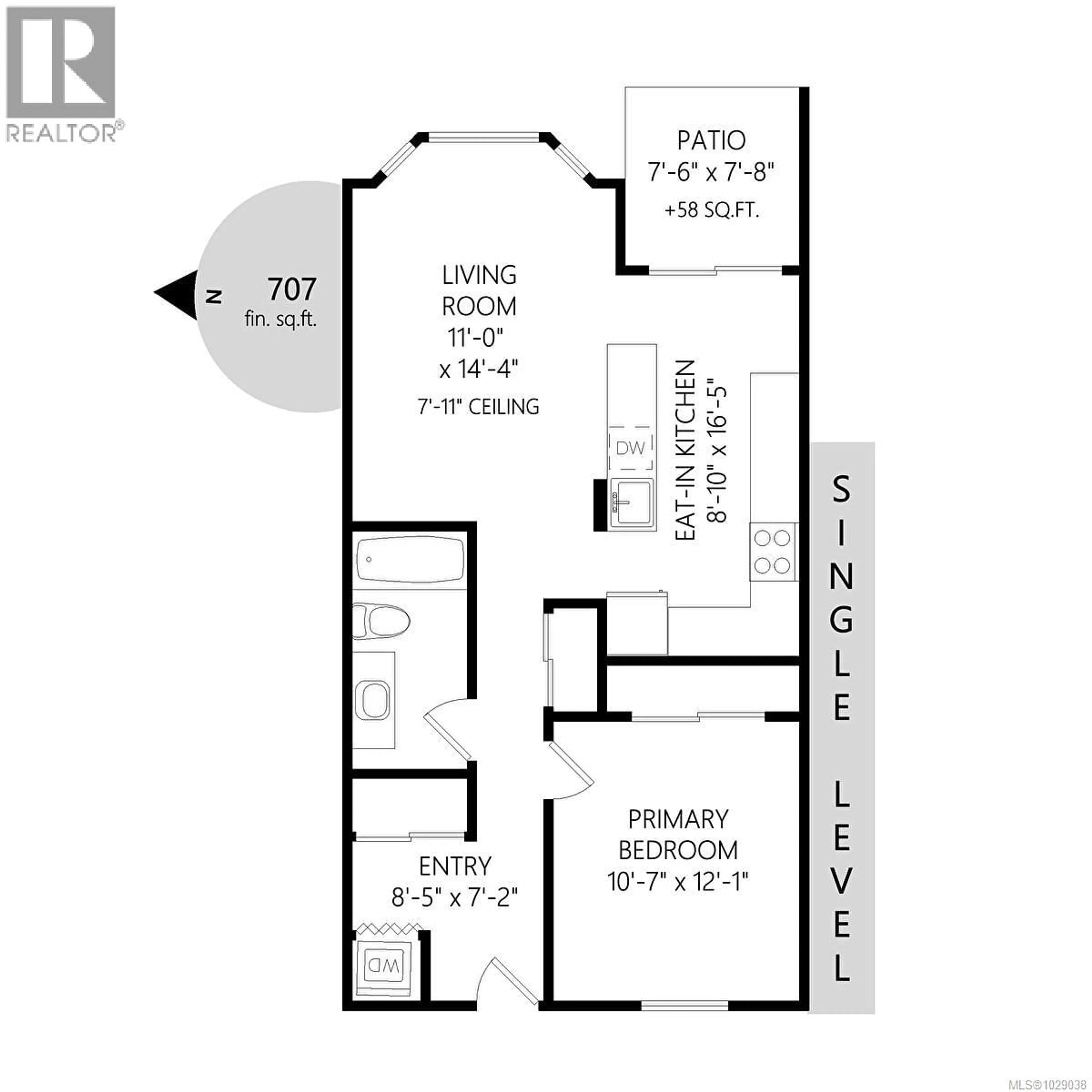 Floor plan for 107 - 9916 DANIEL STREET, Chemainus British Columbia V0R1K1