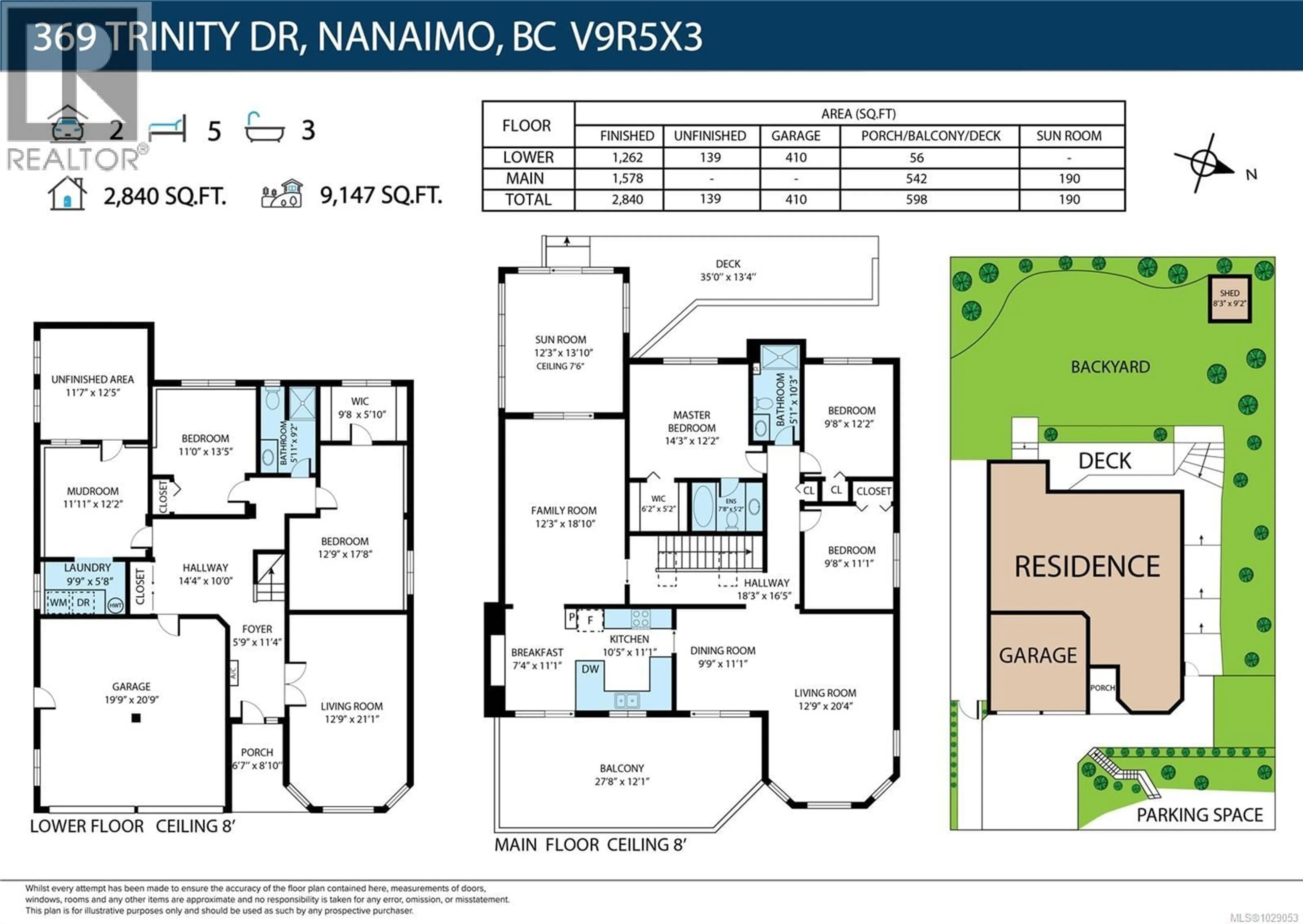 Floor plan for 369 TRINITY DRIVE, Nanaimo British Columbia V9R5X3