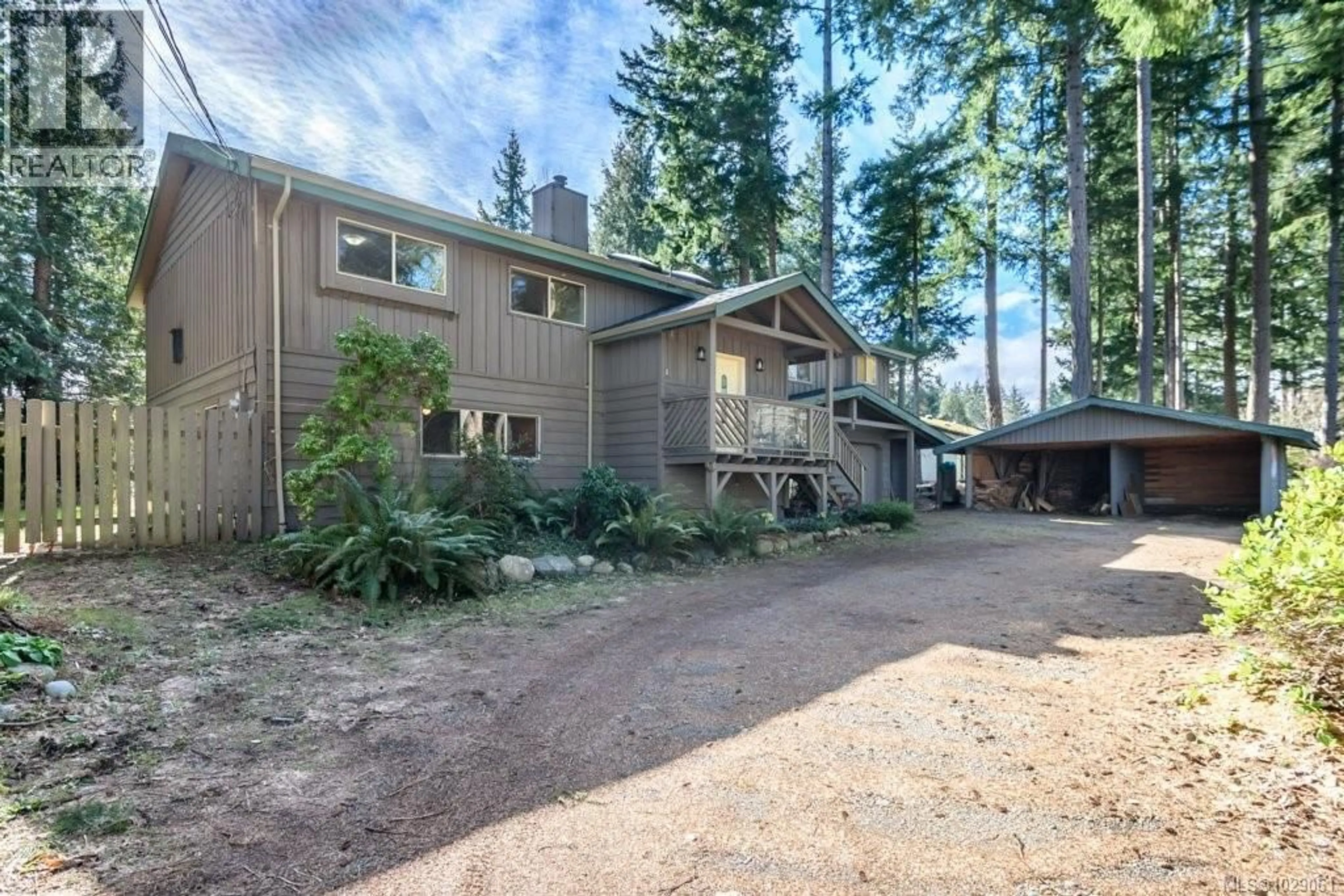 A pic from outside/outdoor area/front of a property/back of a property/a pic from drone, forest/trees view for 1931 THURBER ROAD, Comox British Columbia V9M3Z5