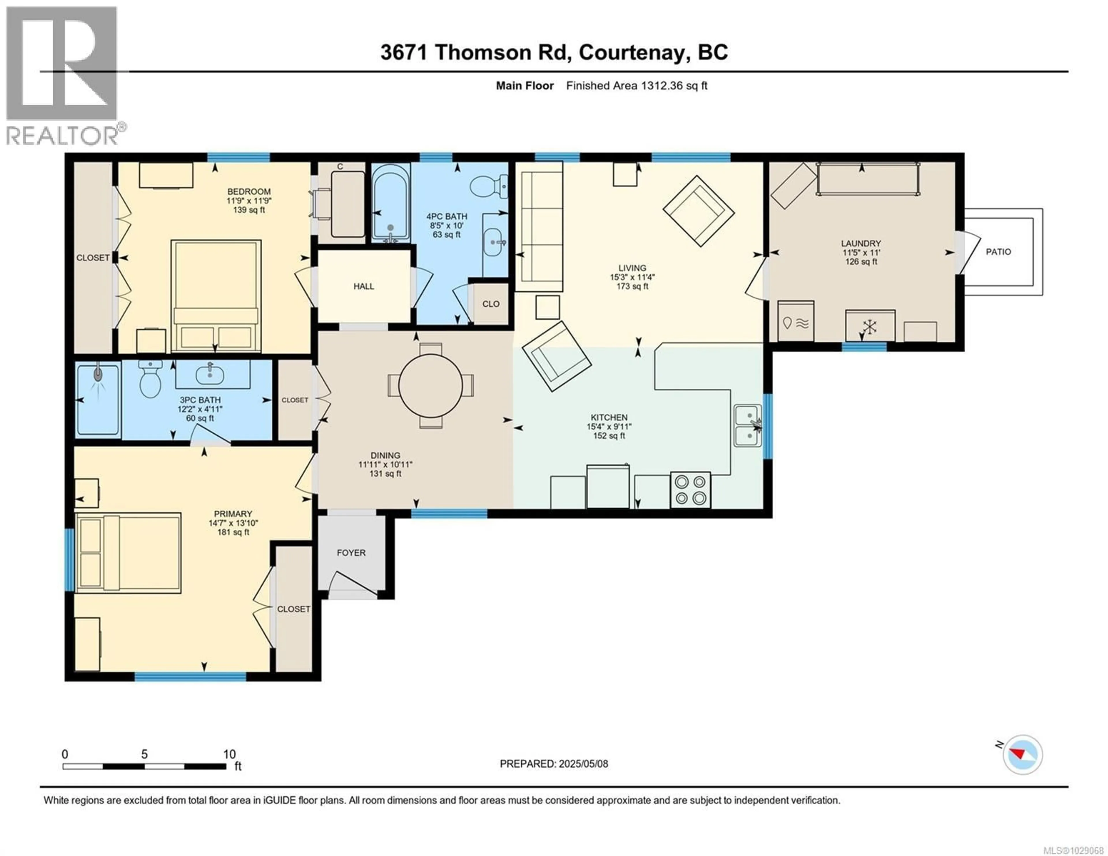 Floor plan for 3671 THOMSON ROAD, Courtenay British Columbia V9N9T5