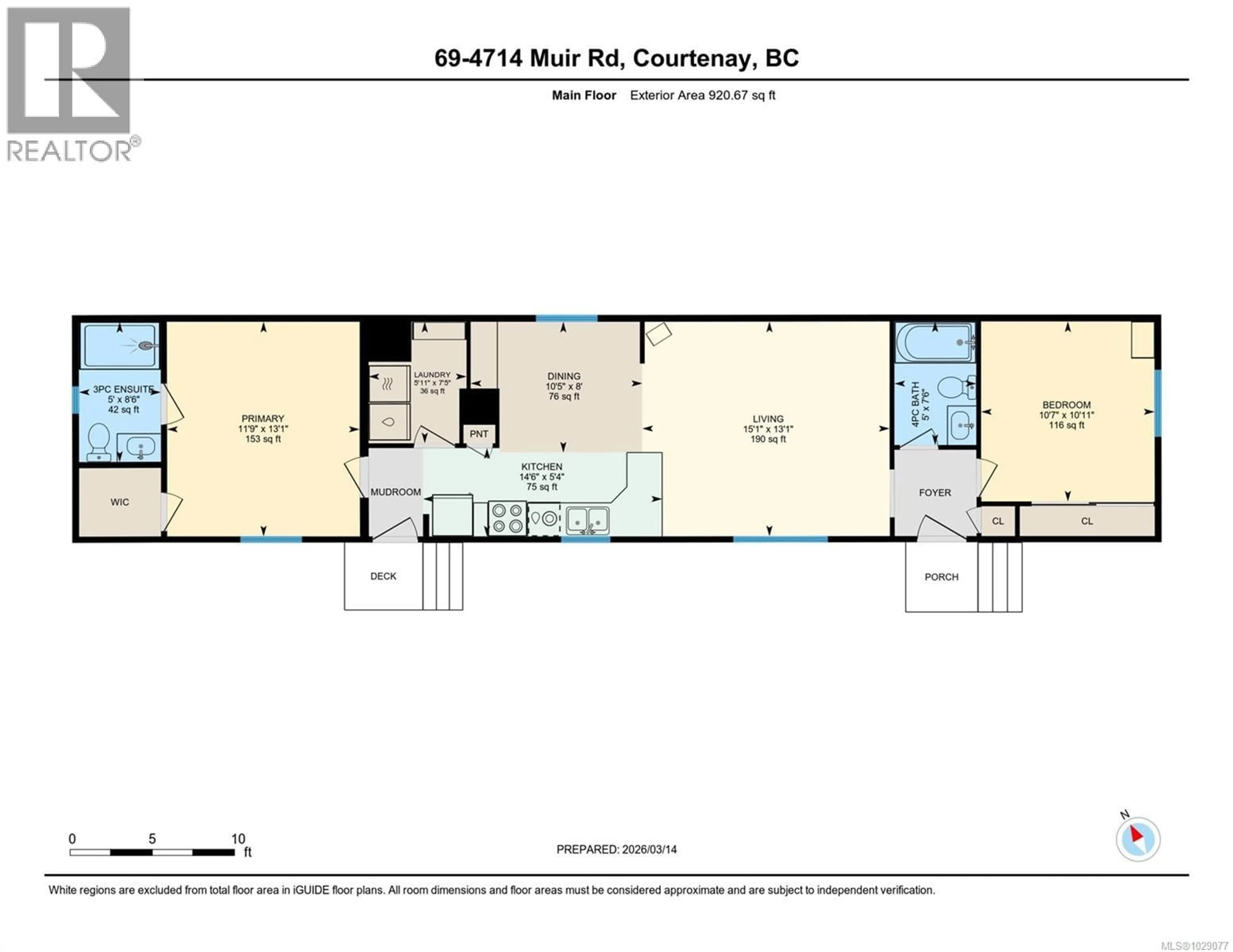 Floor plan for 69 - 4714 MUIR ROAD, Courtenay British Columbia V9N8Z6