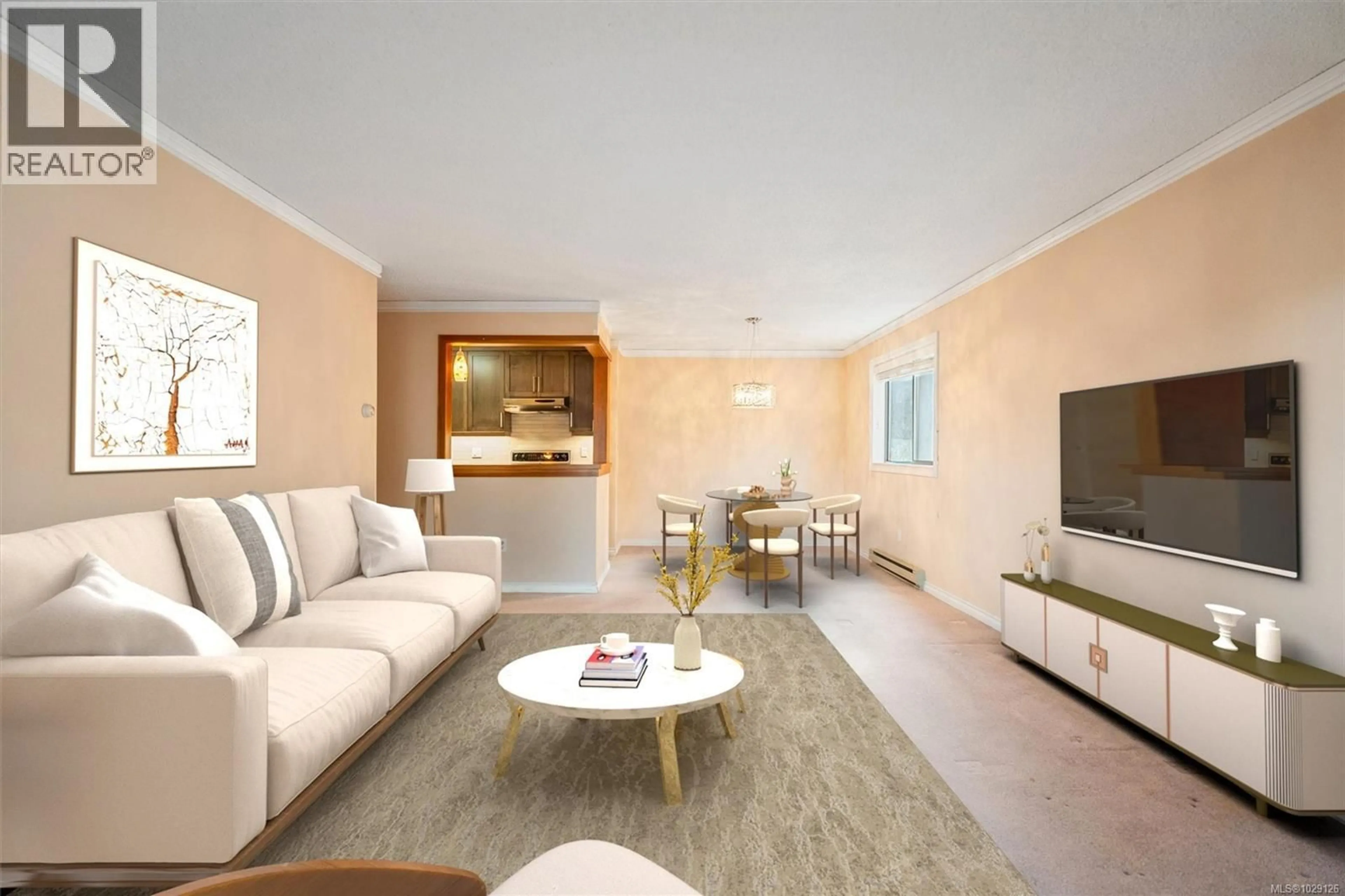 Living room with furniture, unknown for 202 - 3255 GLASGOW AVENUE, Saanich British Columbia V8X4S4