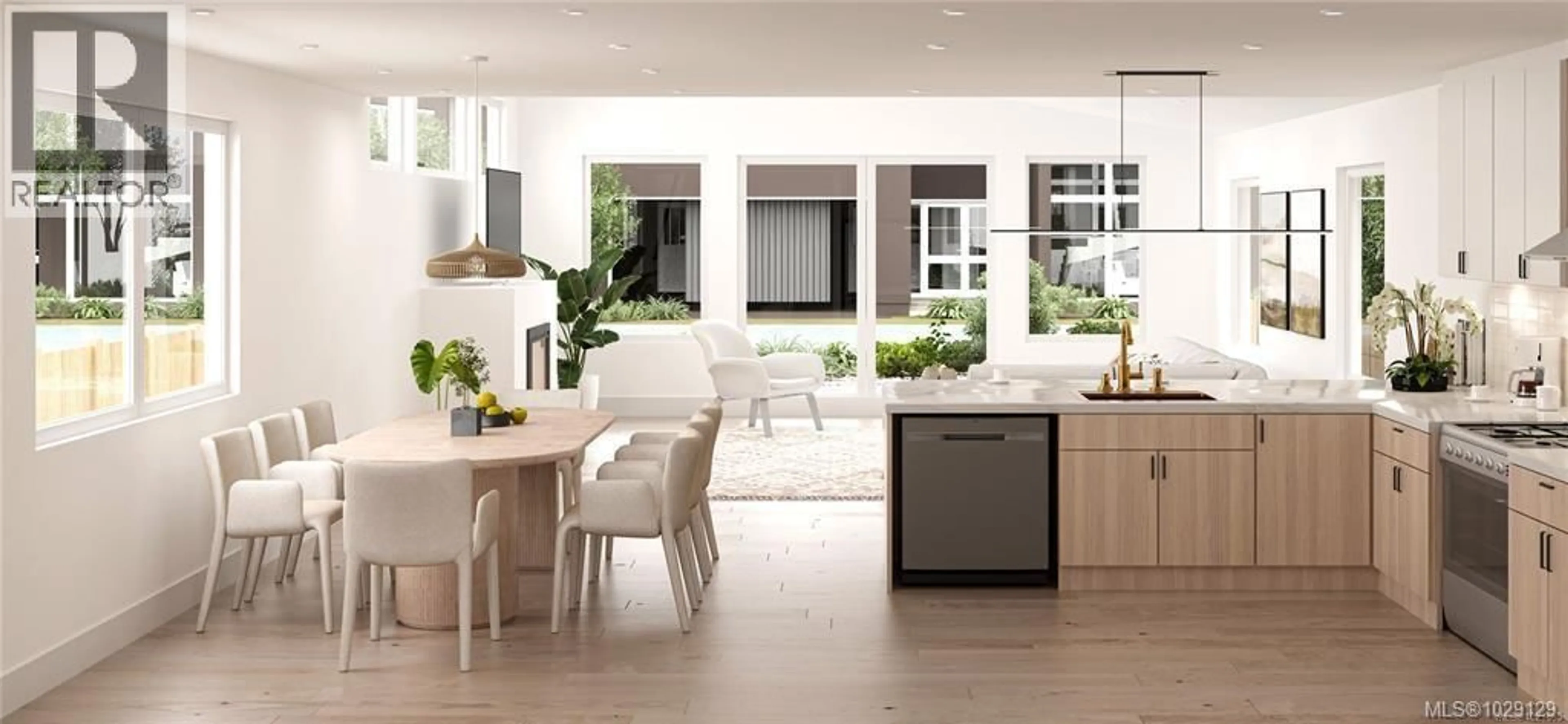 Open concept kitchen, ceramic/tile floor for 9635 THIRD STREET, Sidney British Columbia V8L3A1