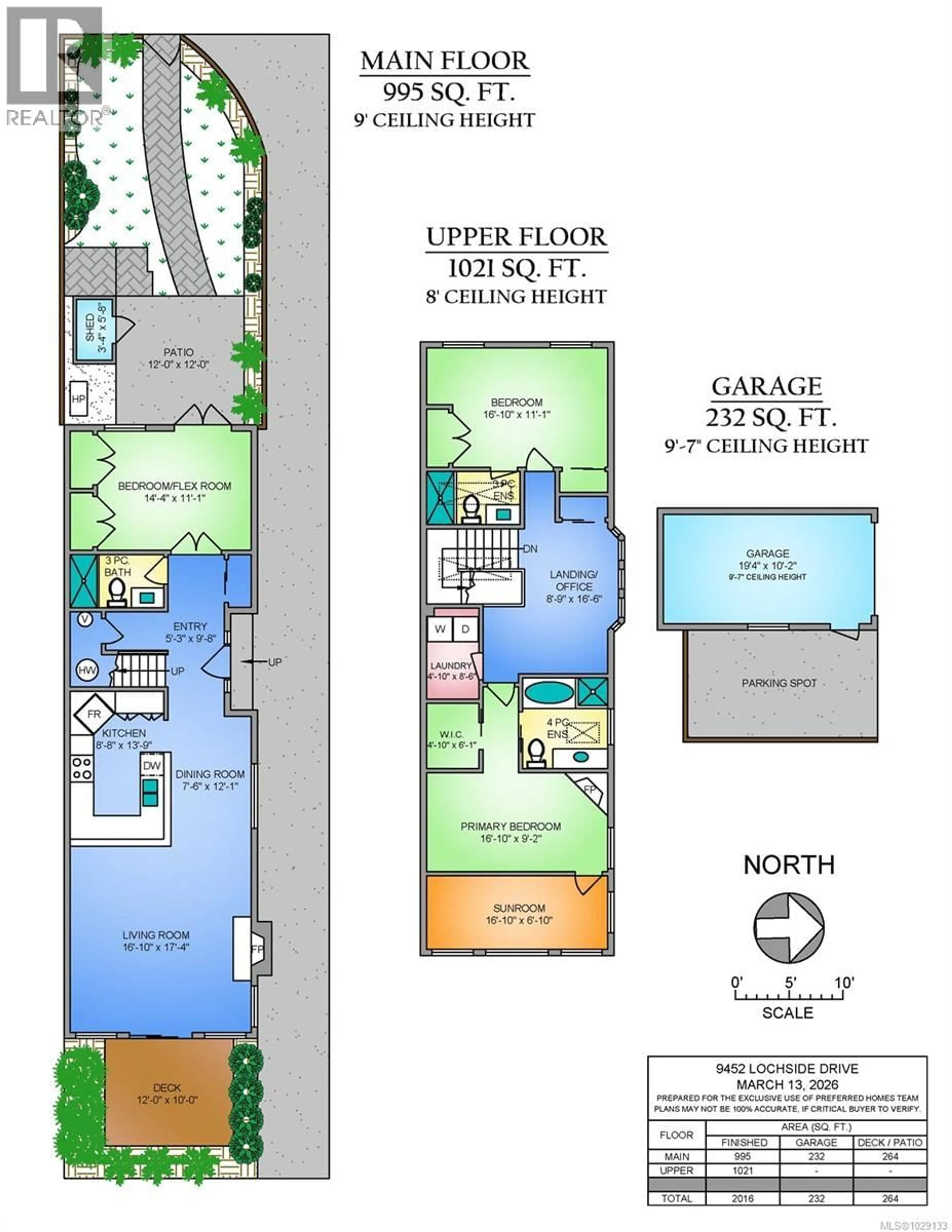Floor plan for 9452 LOCHSIDE DRIVE, Sidney British Columbia V8L1N8