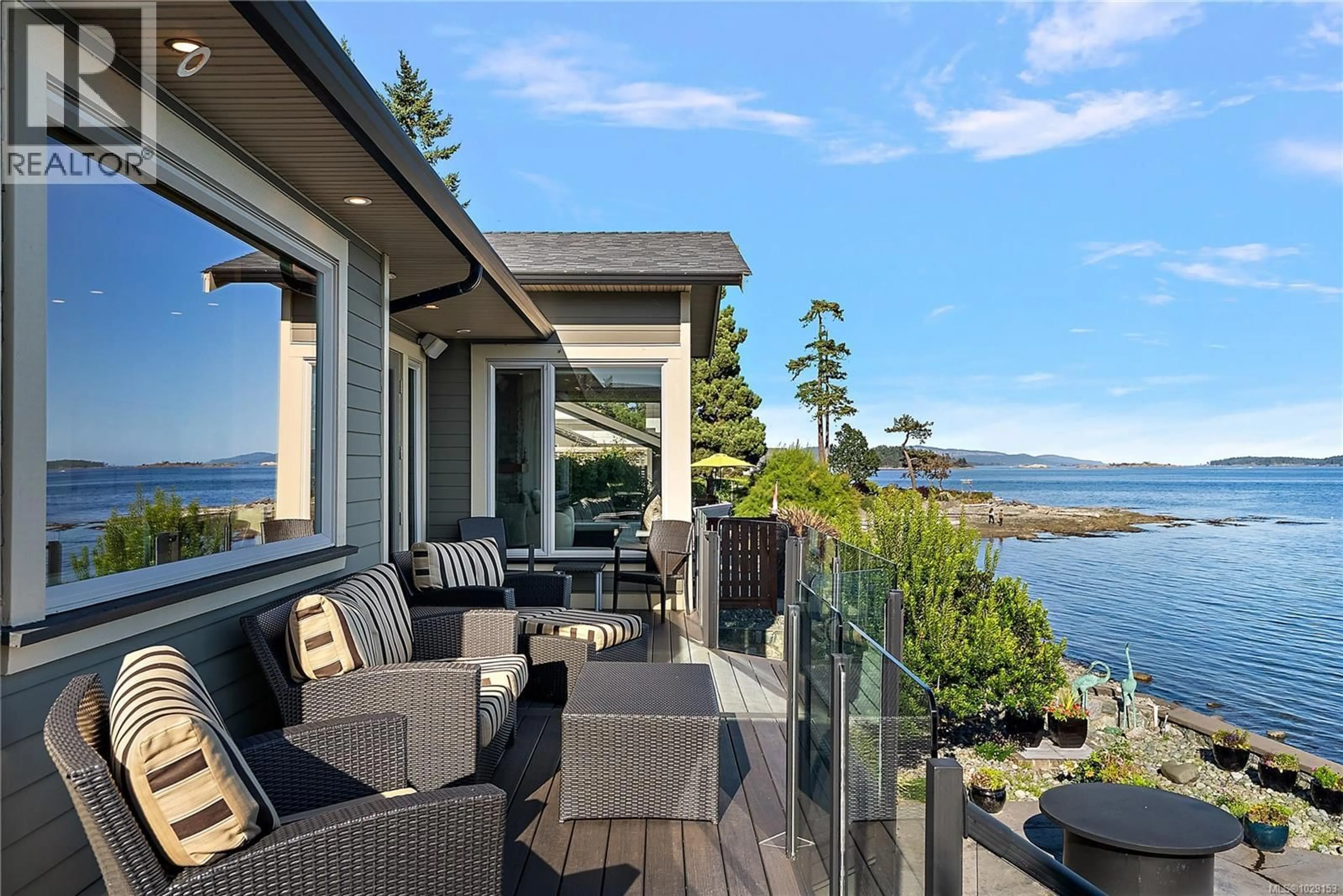 Patio, water/lake/river/ocean view for 10206 SURFSIDE PLACE, Sidney British Columbia V8L3R5