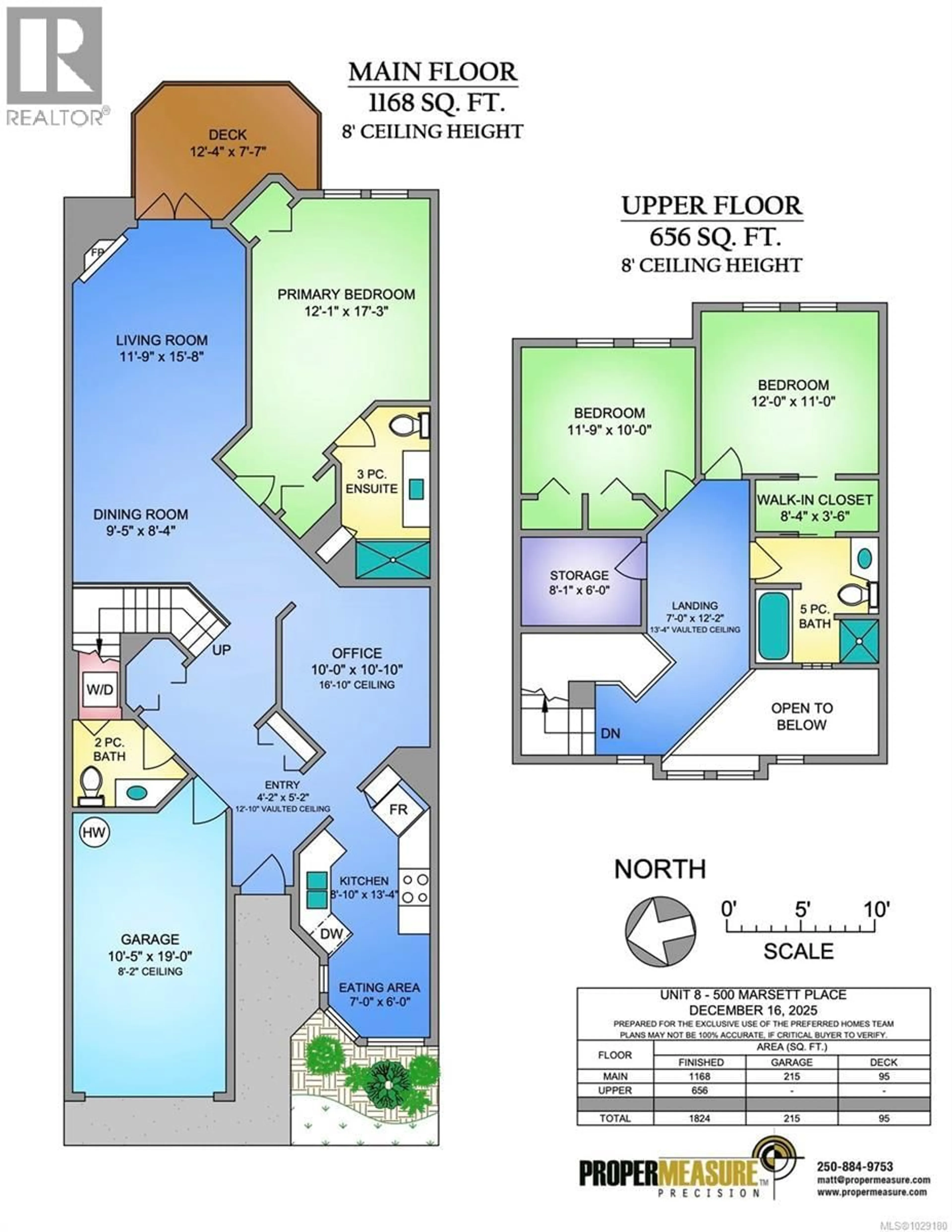 Floor plan for 8 - 500 MARSETT PLACE, Saanich British Columbia V8Z7J1