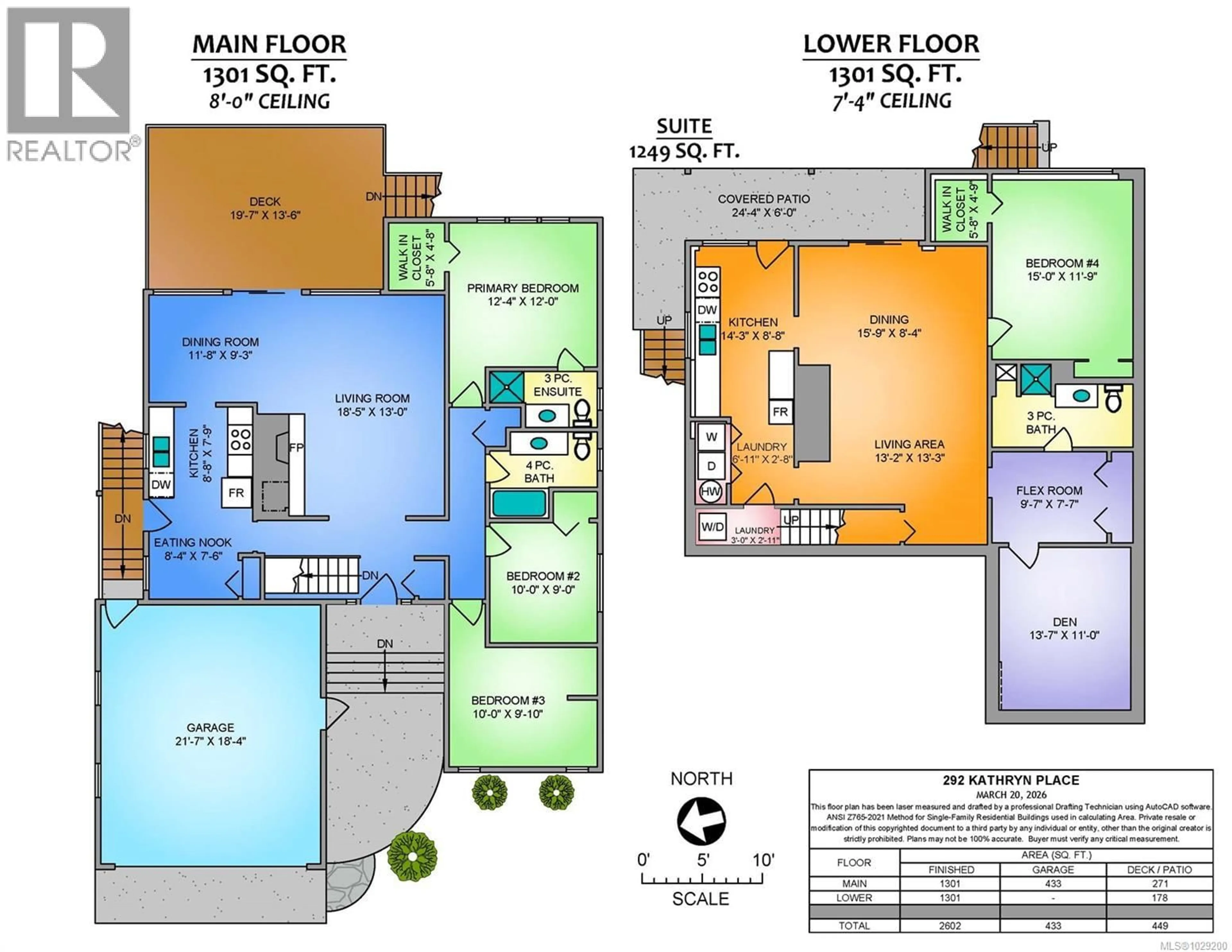 Floor plan for 292 KATHRYN PLACE, Nanaimo British Columbia V9R6J1