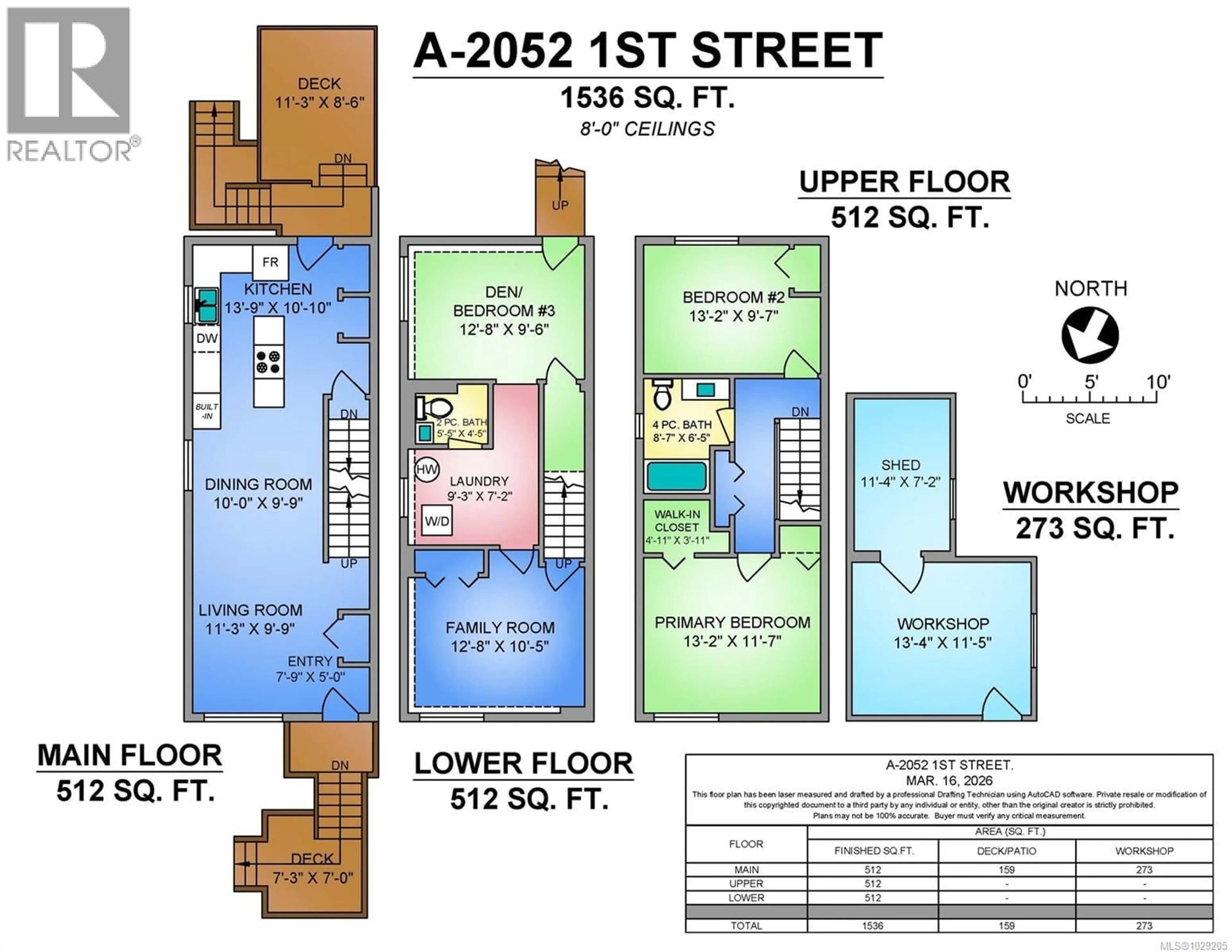 Floor plan for A - 2052 1ST STREET, Courtenay British Columbia V9N5N4