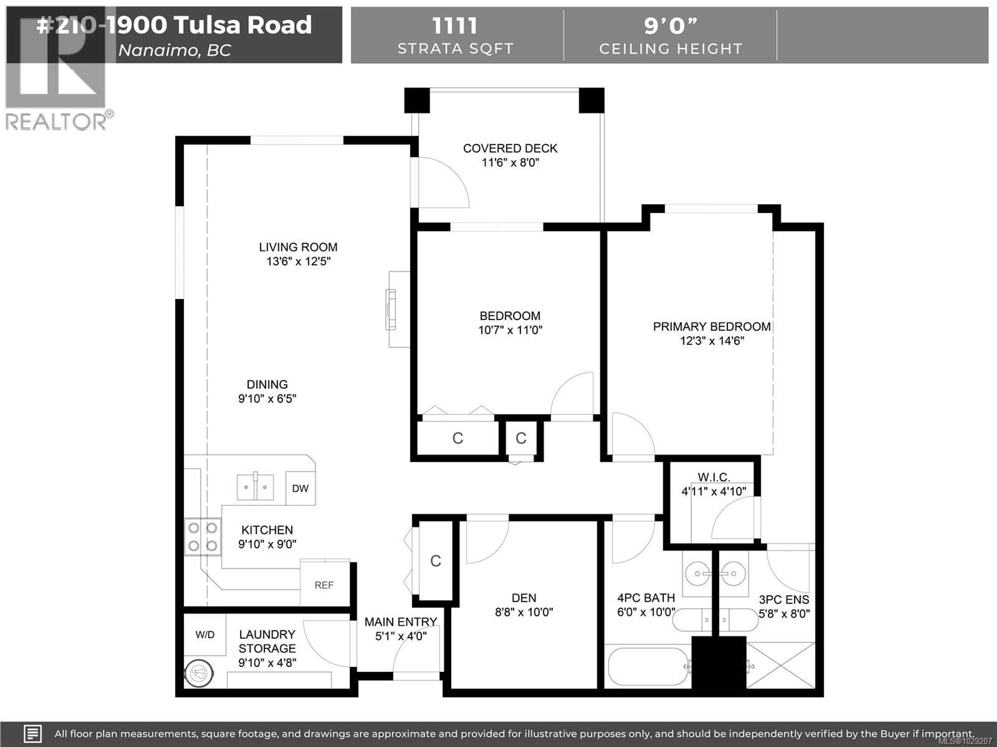 Floor plan for 210 - 1900 TULSA ROAD, Nanaimo British Columbia V9S0C2