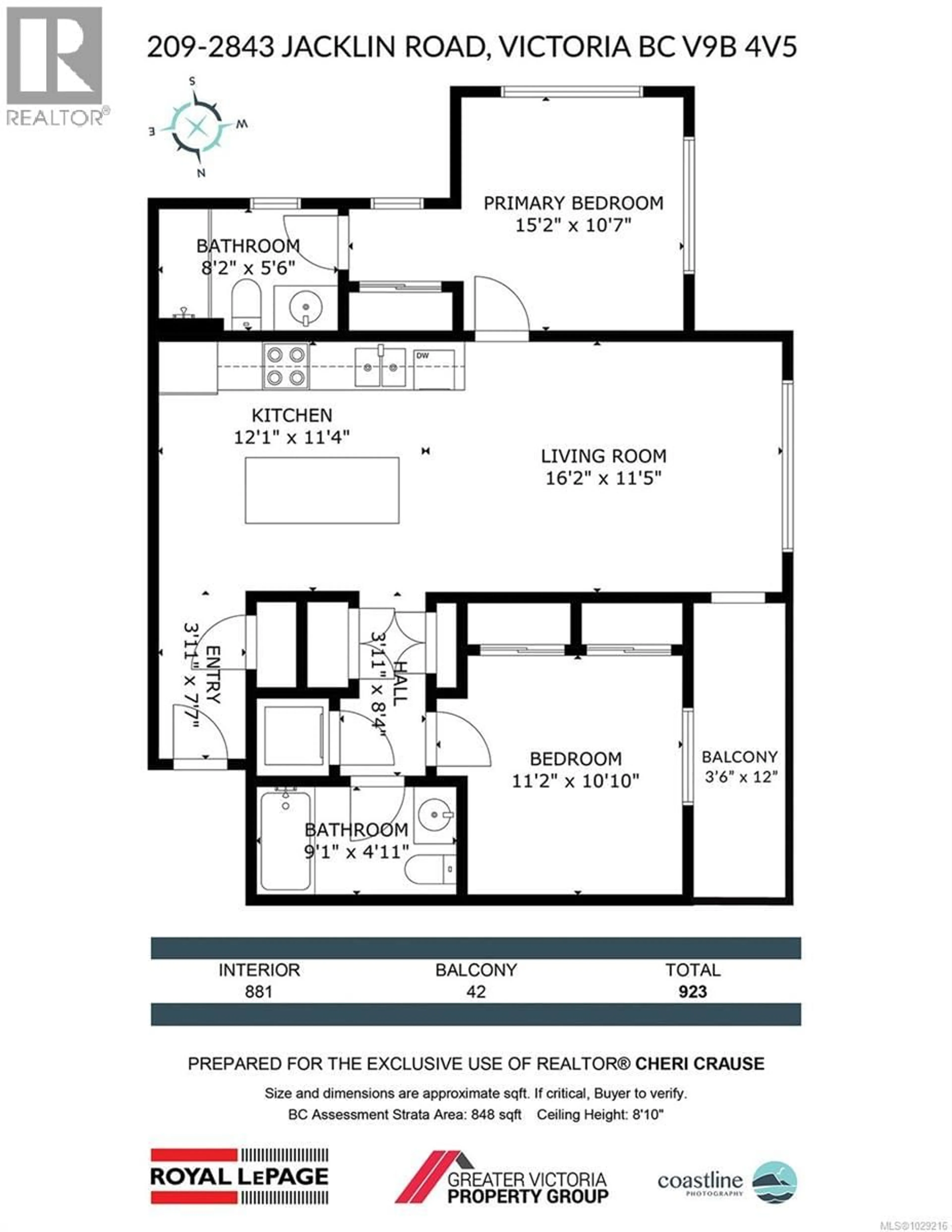 Floor plan for 209 - 2843 JACKLIN ROAD, Langford British Columbia V9B4P4