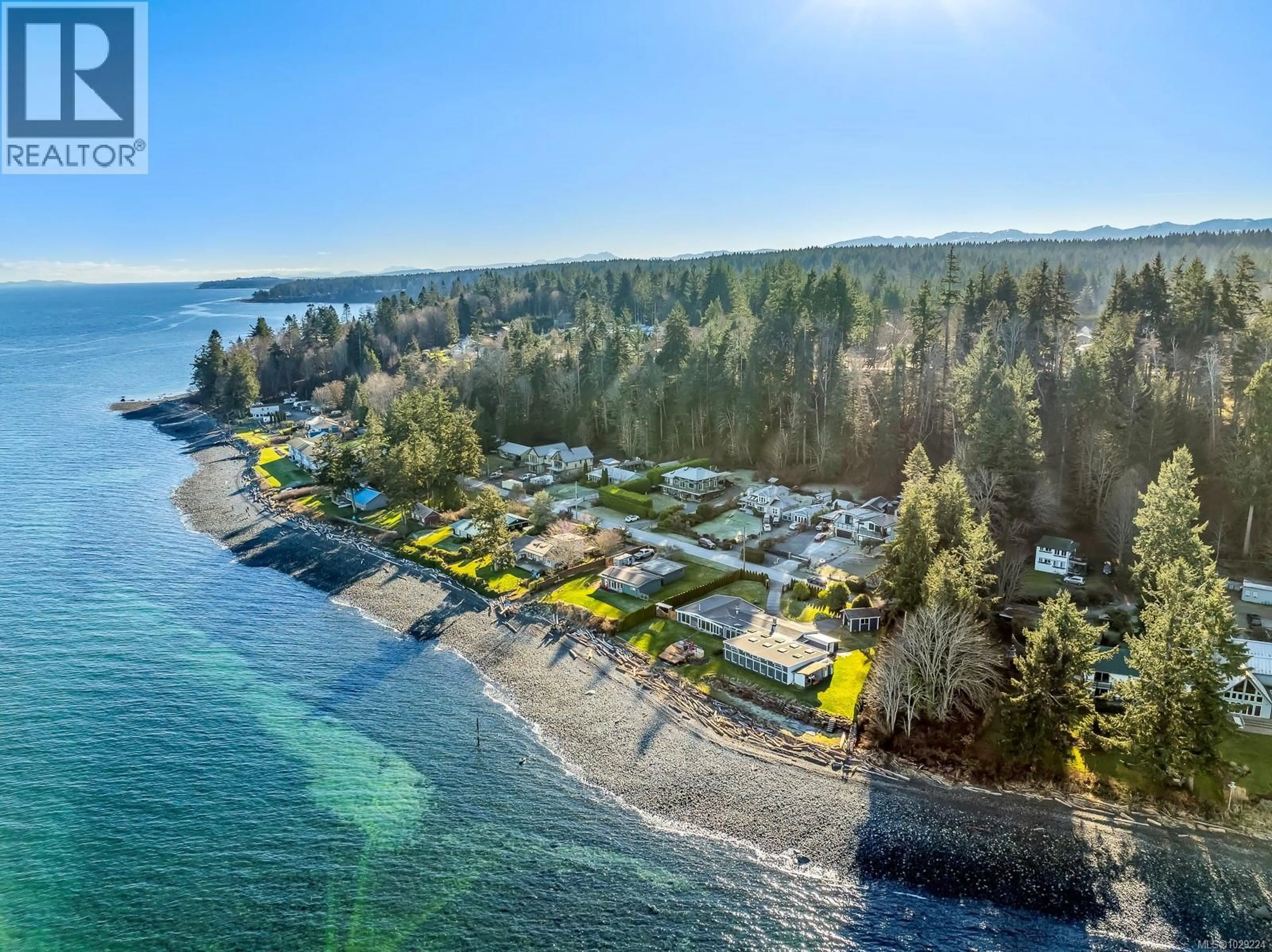 A pic from outside/outdoor area/front of a property/back of a property/a pic from drone, water/lake/river/ocean view for 5778 CORAL ROAD, Courtenay British Columbia V9J1W9