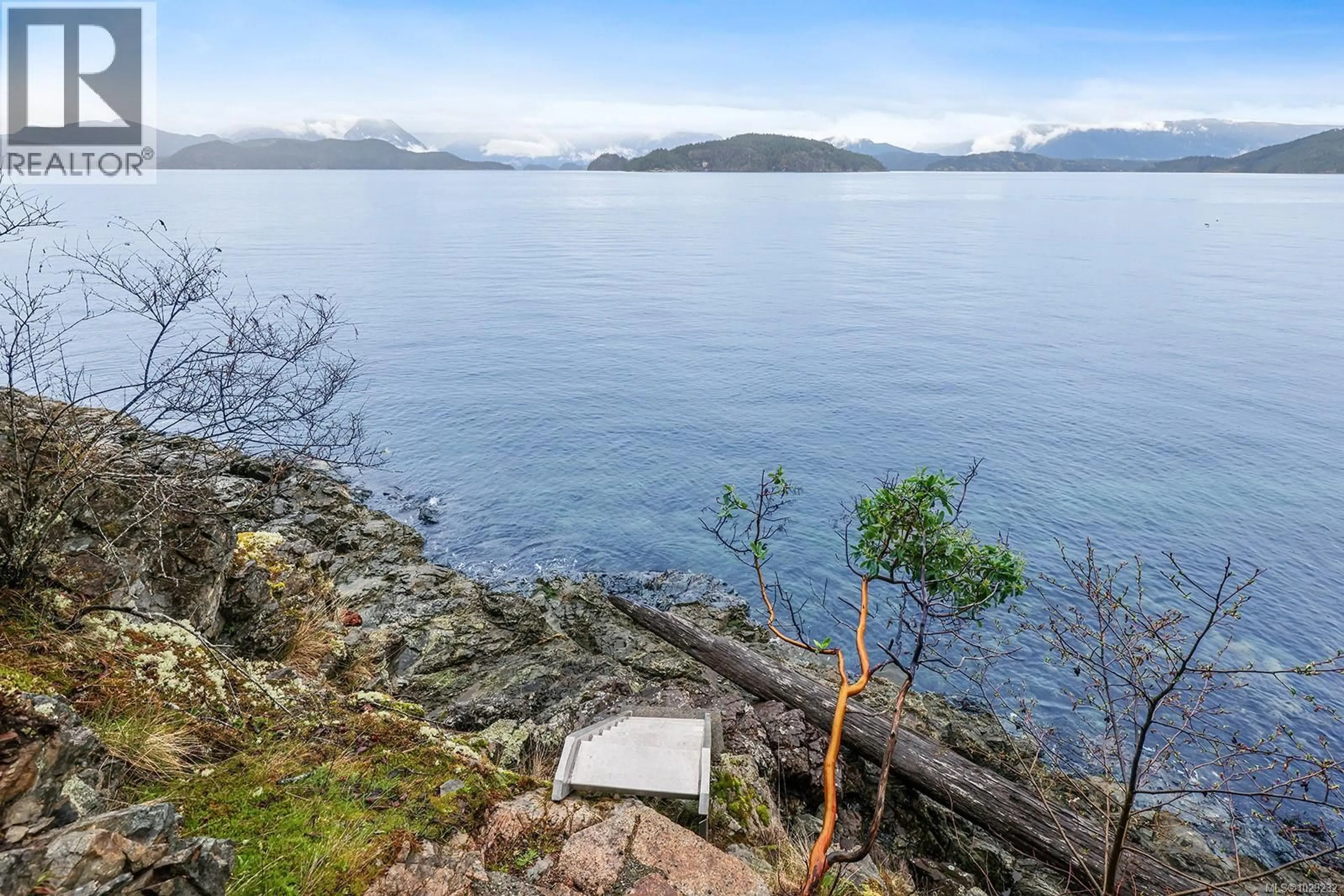A pic from outside/outdoor area/front of a property/back of a property/a pic from drone, water/lake/river/ocean view for 1704 TIBER BAY ROAD, Cortes Island British Columbia V0P1K0