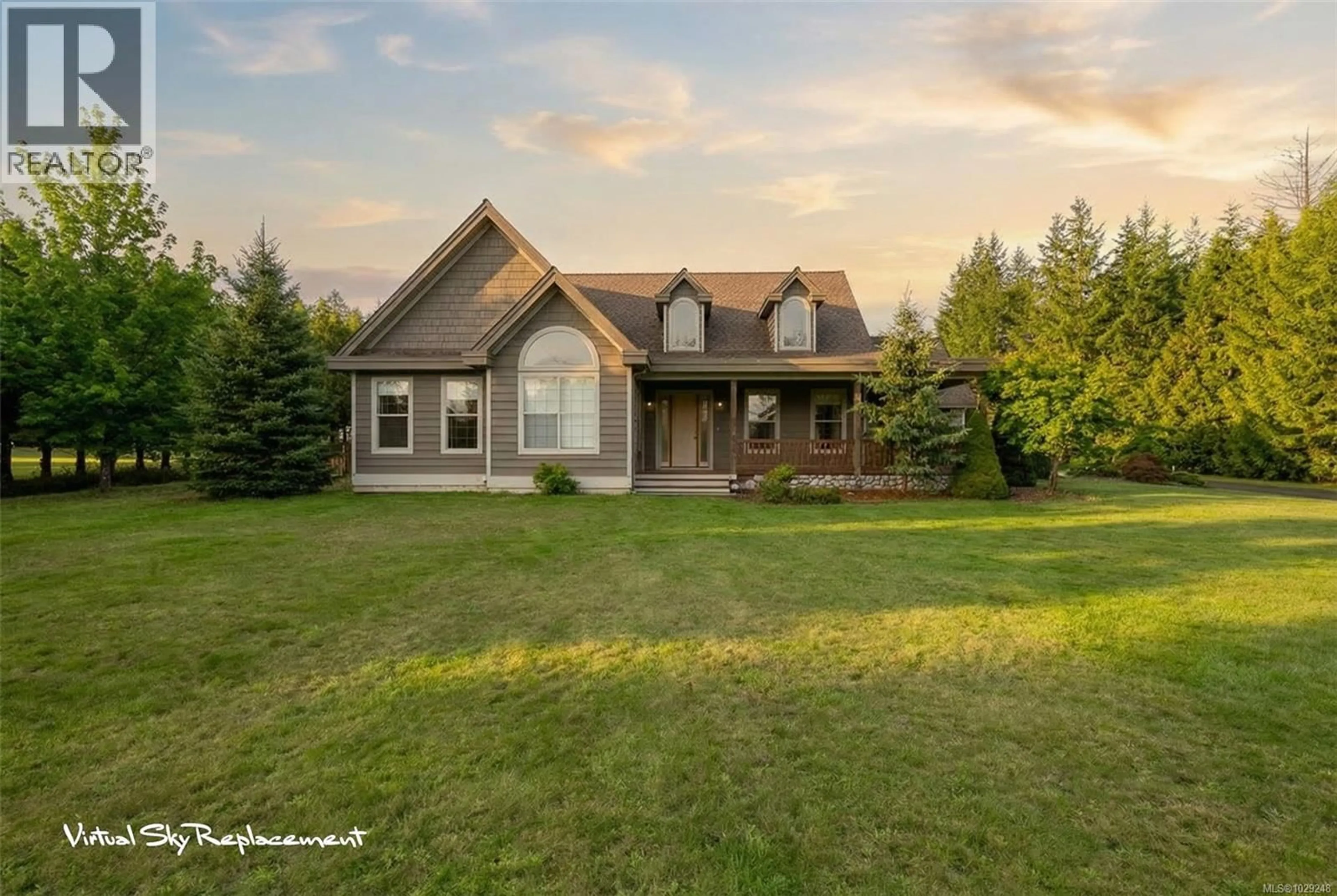 A pic from outside/outdoor area/front of a property/back of a property/a pic from drone, mountain view for 5495 MAEBELLE ROAD, Port Alberni British Columbia V9Y8R2