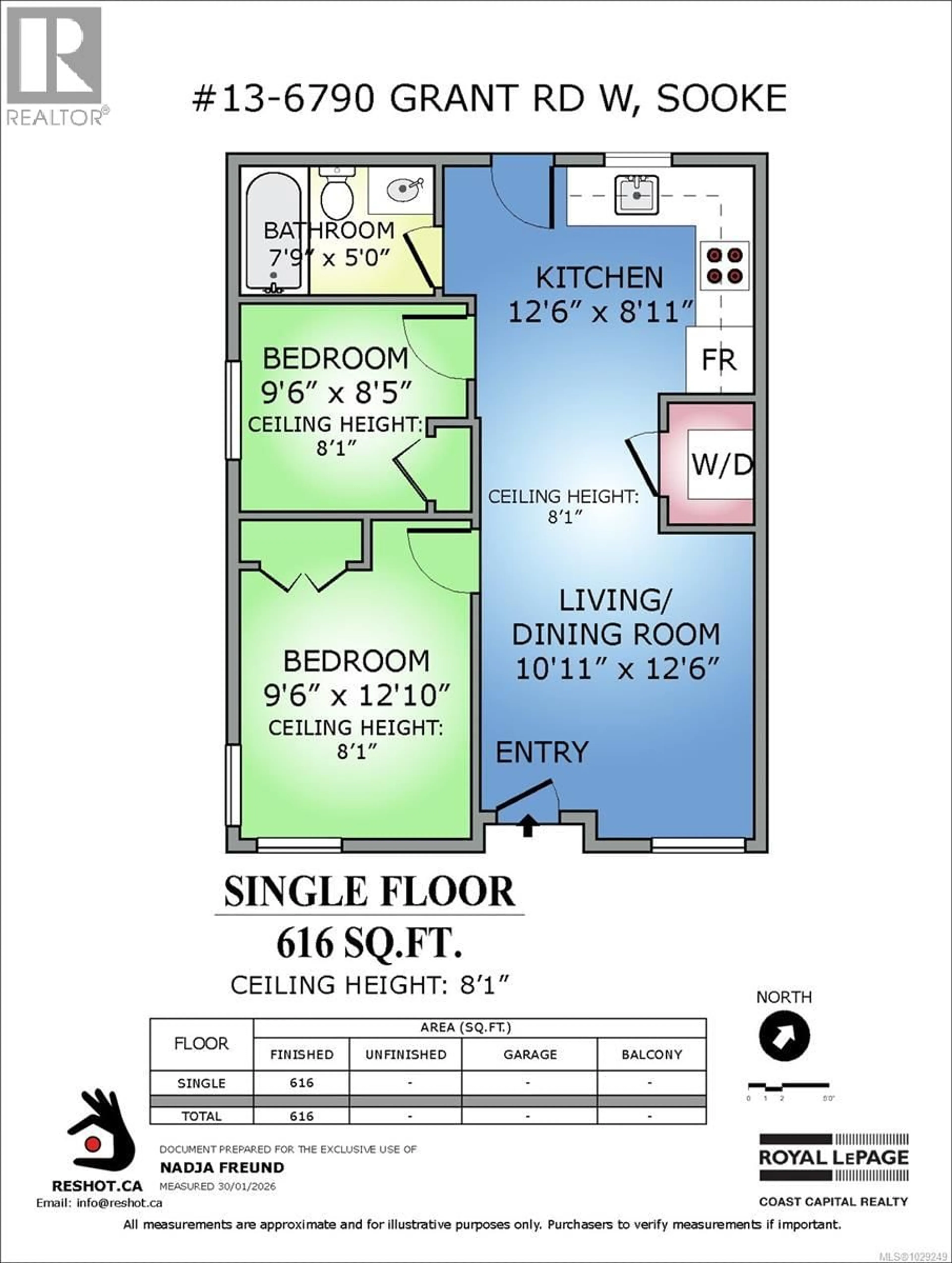 Floor plan for 13 - 6790 GRANT ROAD WEST, Sooke British Columbia V9Z0L7
