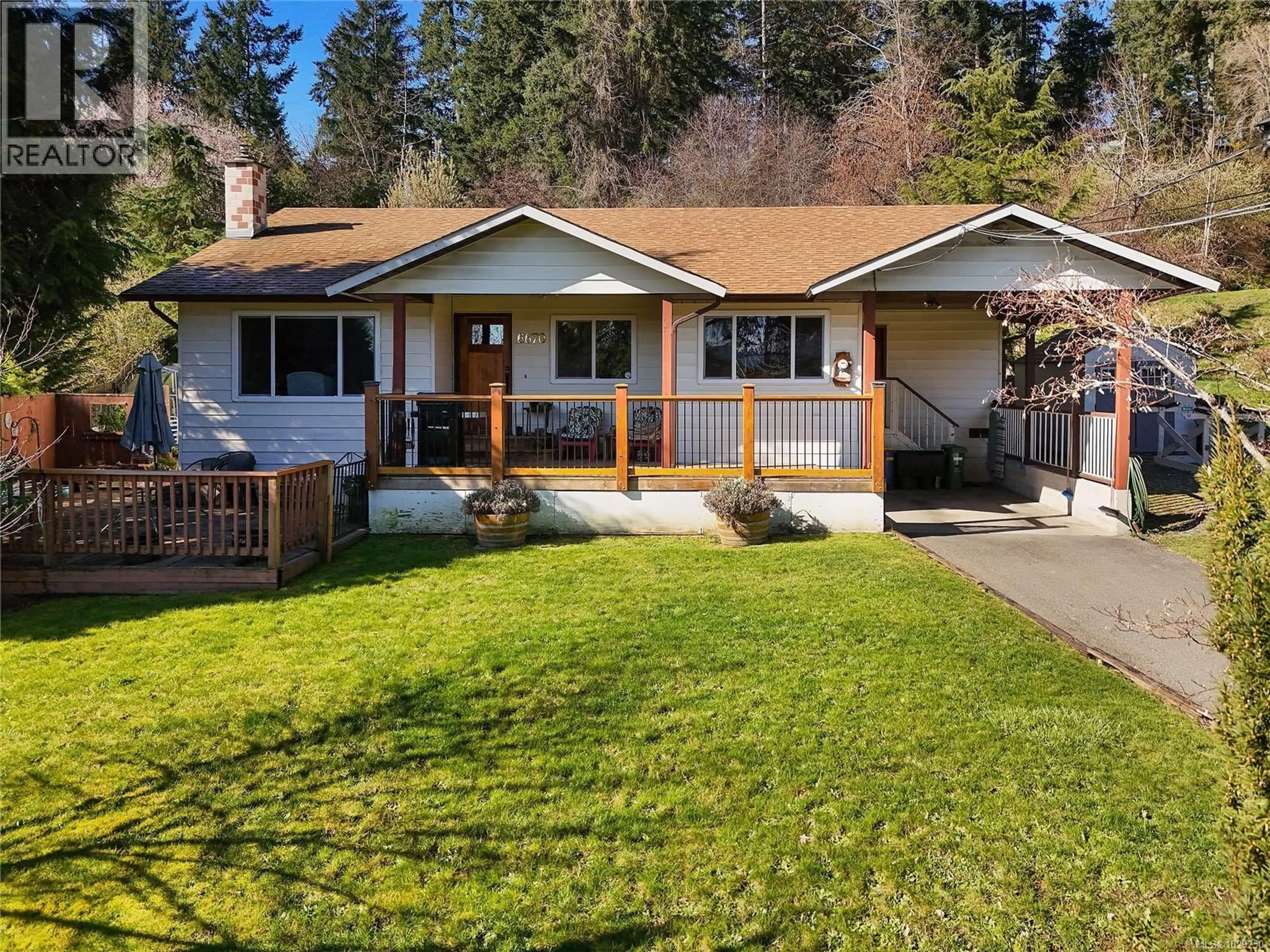 Home with vinyl exterior material, street for 6670 ANZIO ROAD, Duncan British Columbia V9L6C4