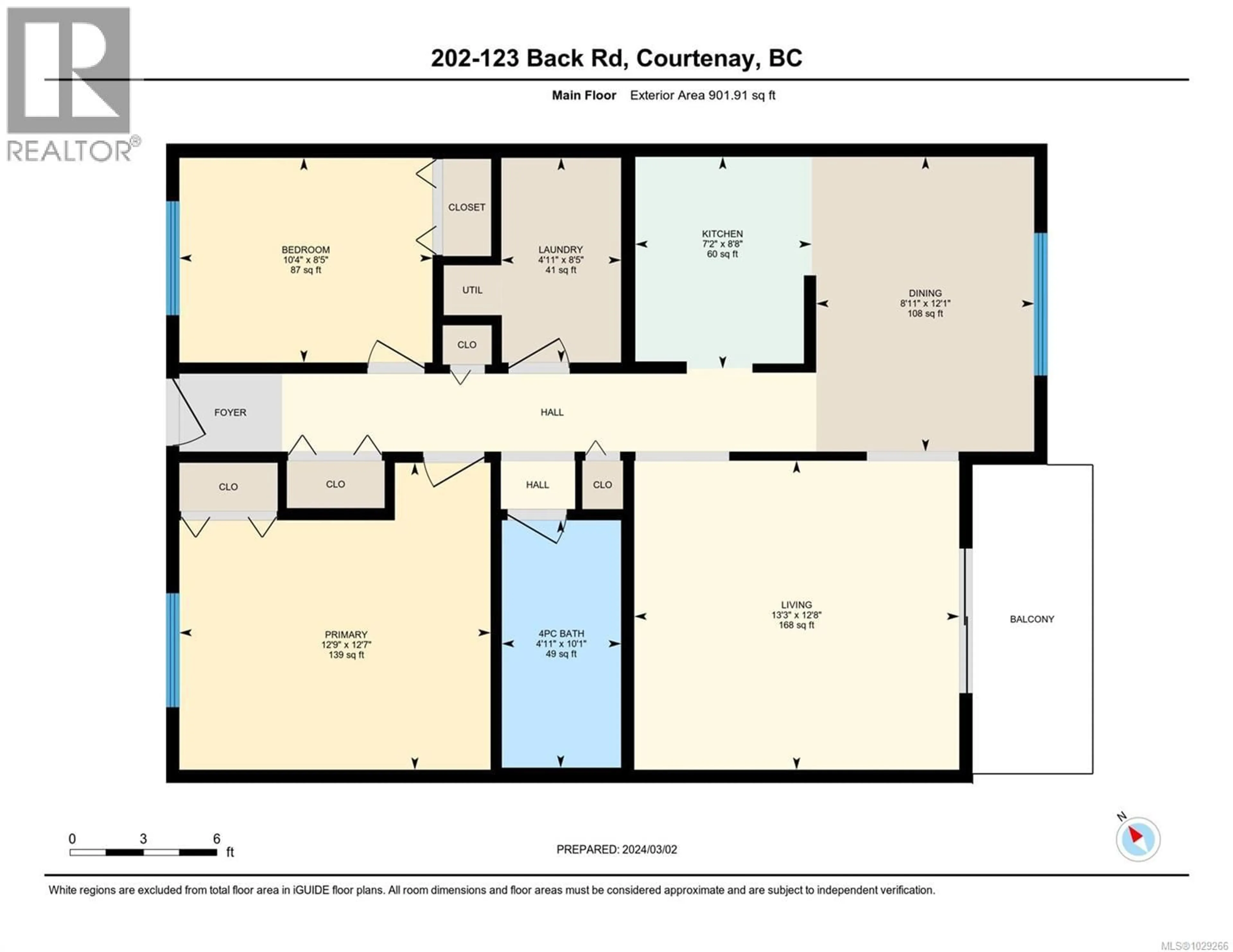 Floor plan for 202 - 123 BACK ROAD, Courtenay British Columbia V9N3W5
