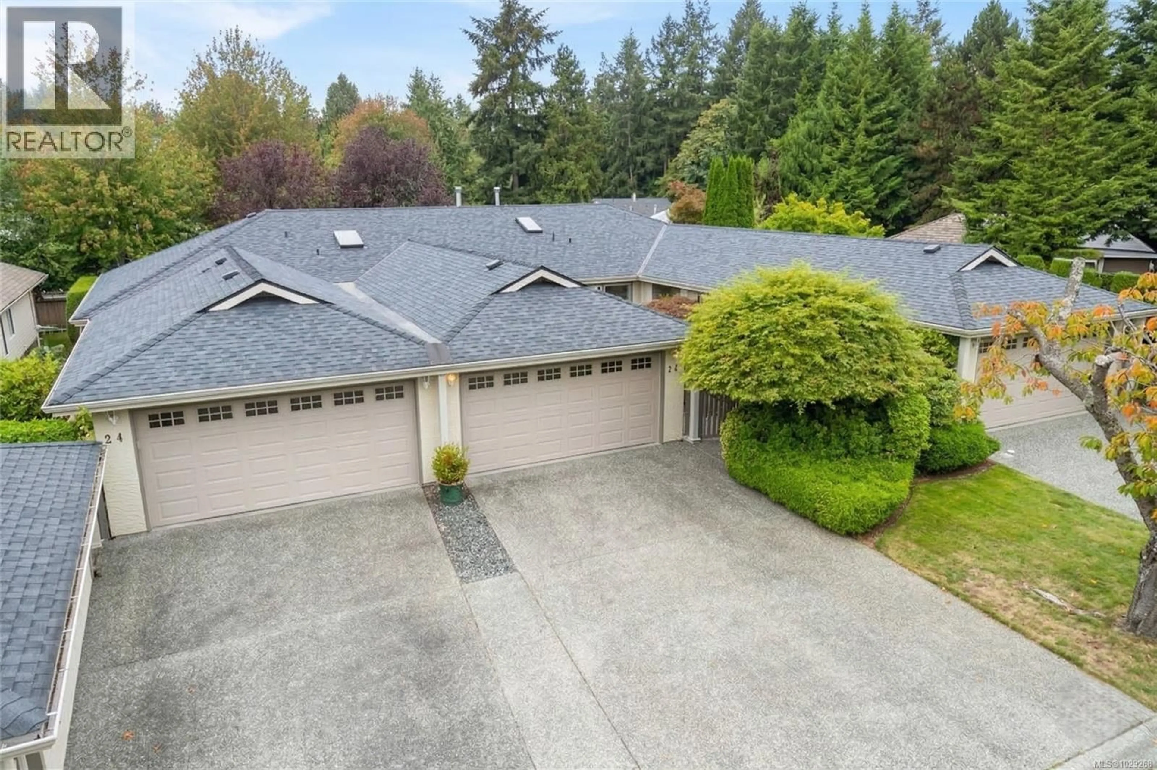 A pic from outside/outdoor area/front of a property/back of a property/a pic from drone, street for 23 - 2655 ANDOVER ROAD, Nanoose Bay British Columbia V9P9J5