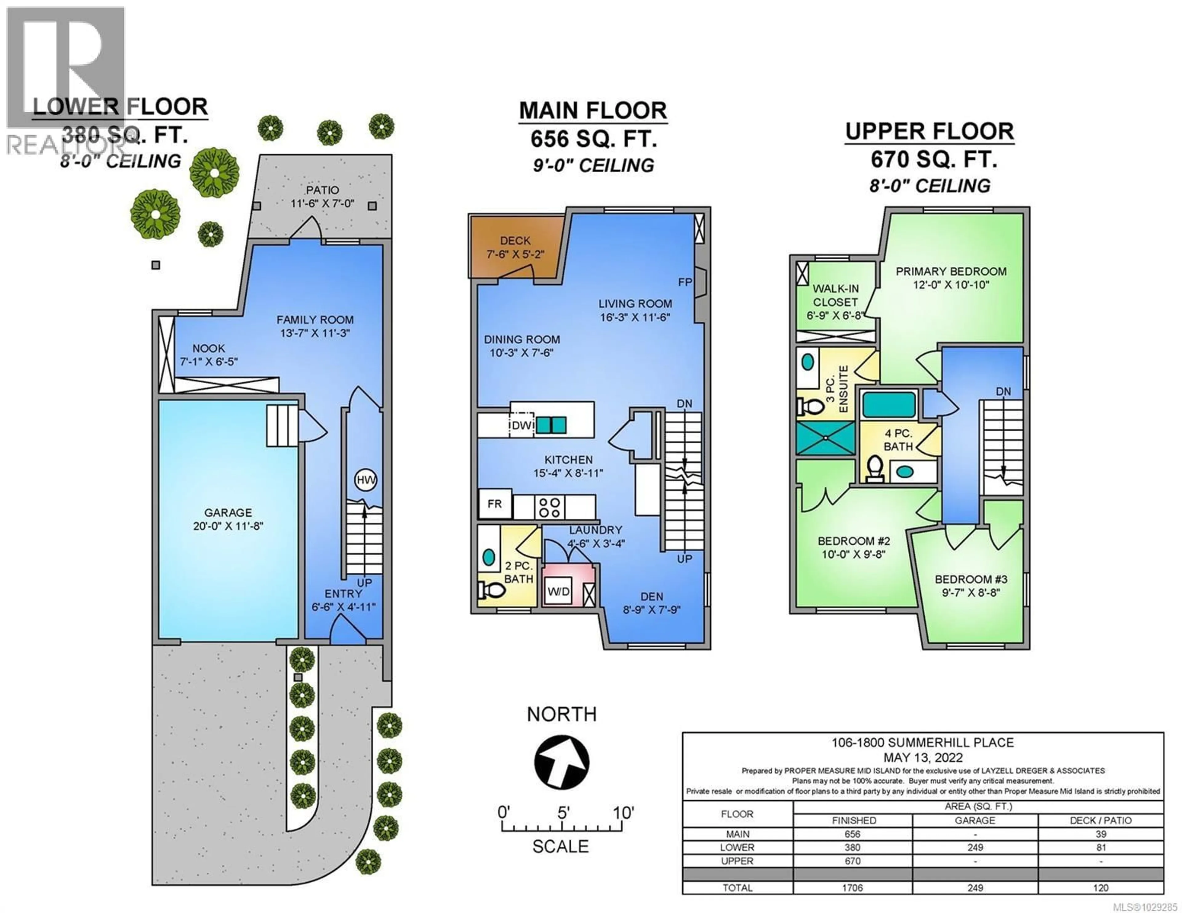 Floor plan for 106 - 1800 SUMMERHILL PLACE, Nanaimo British Columbia V9S0C7