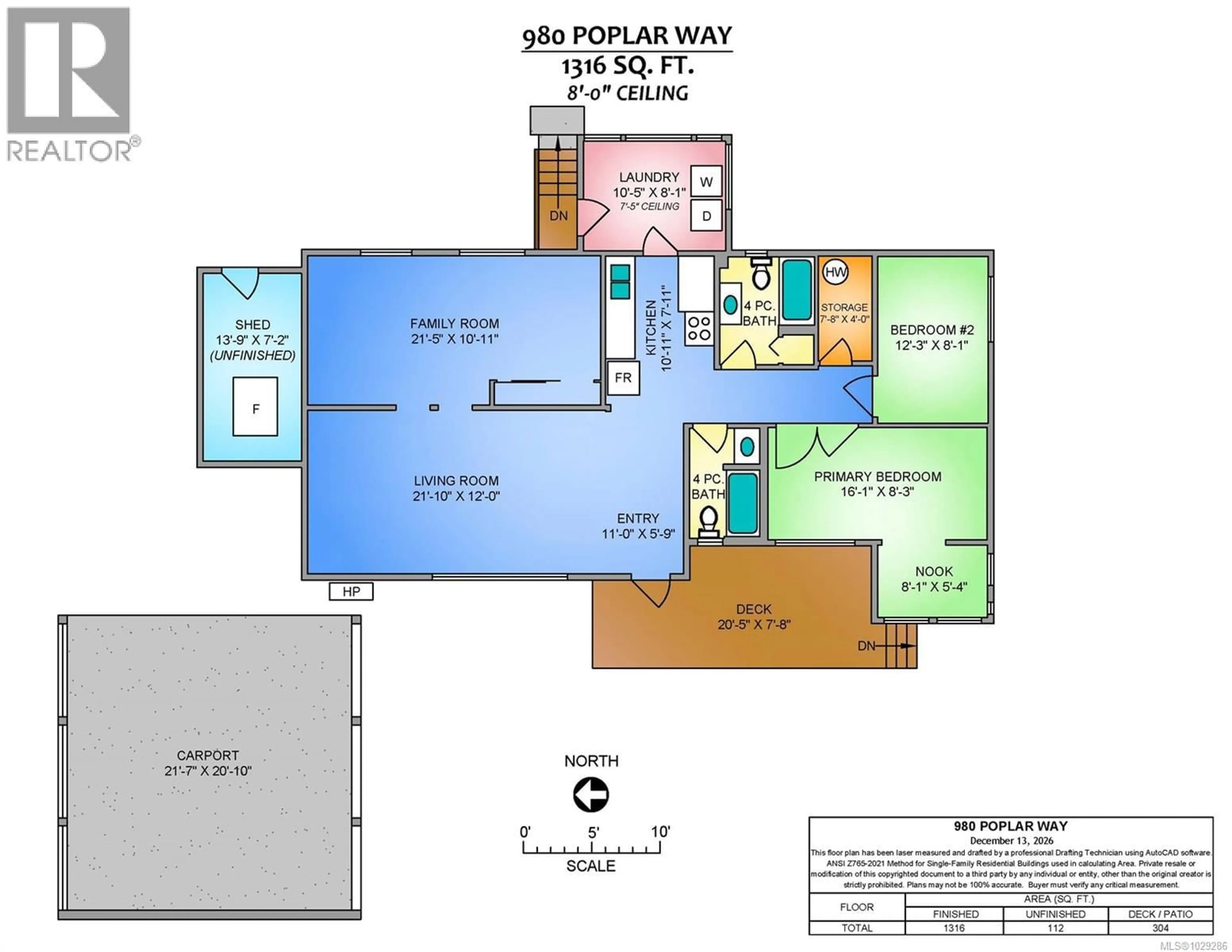 Floor plan for 980 POPLAR WAY, Whiskey Creek British Columbia V9K1X9
