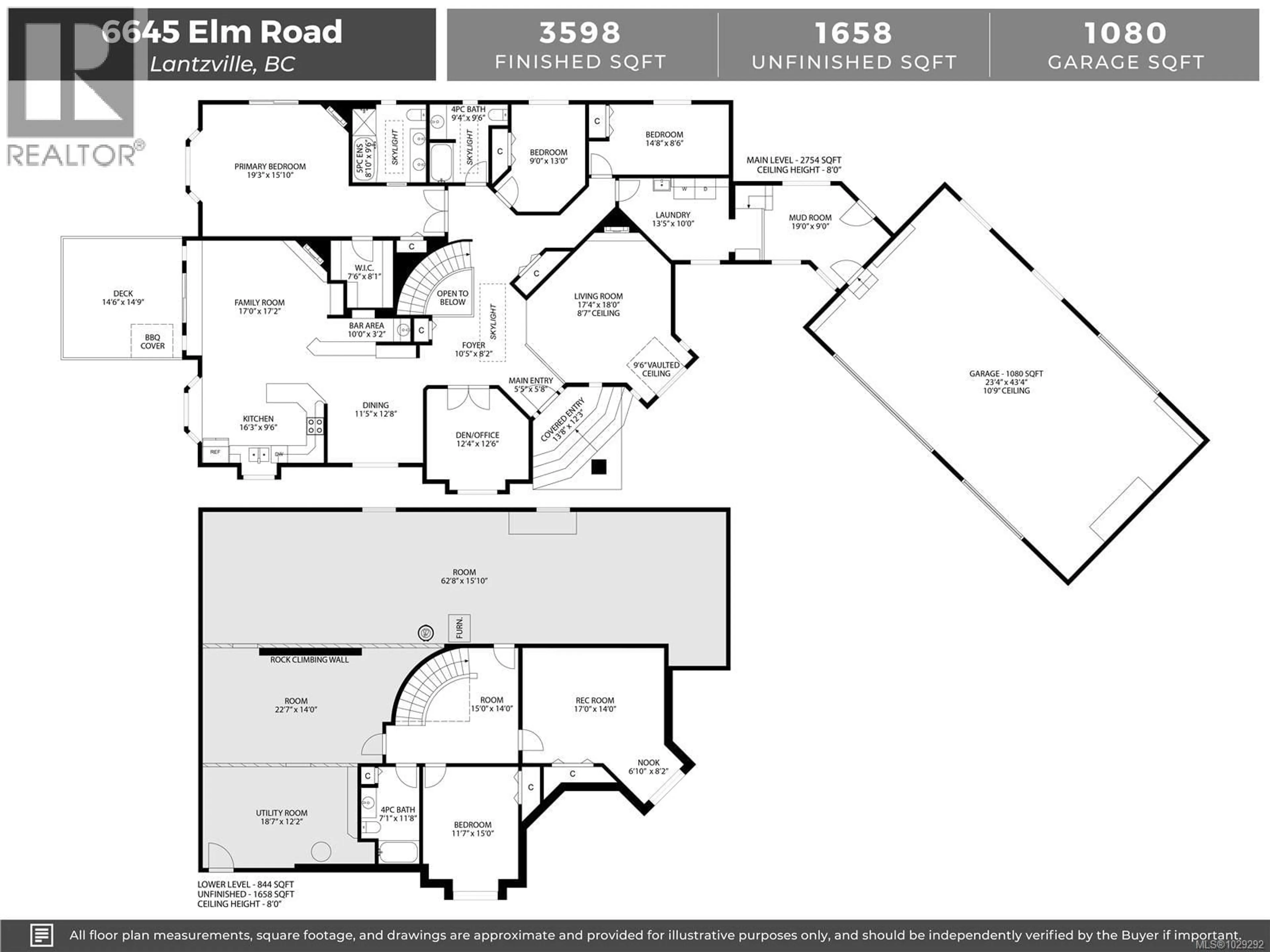 Floor plan for 6645 ELM ROAD, Lantzville British Columbia V0R2H0