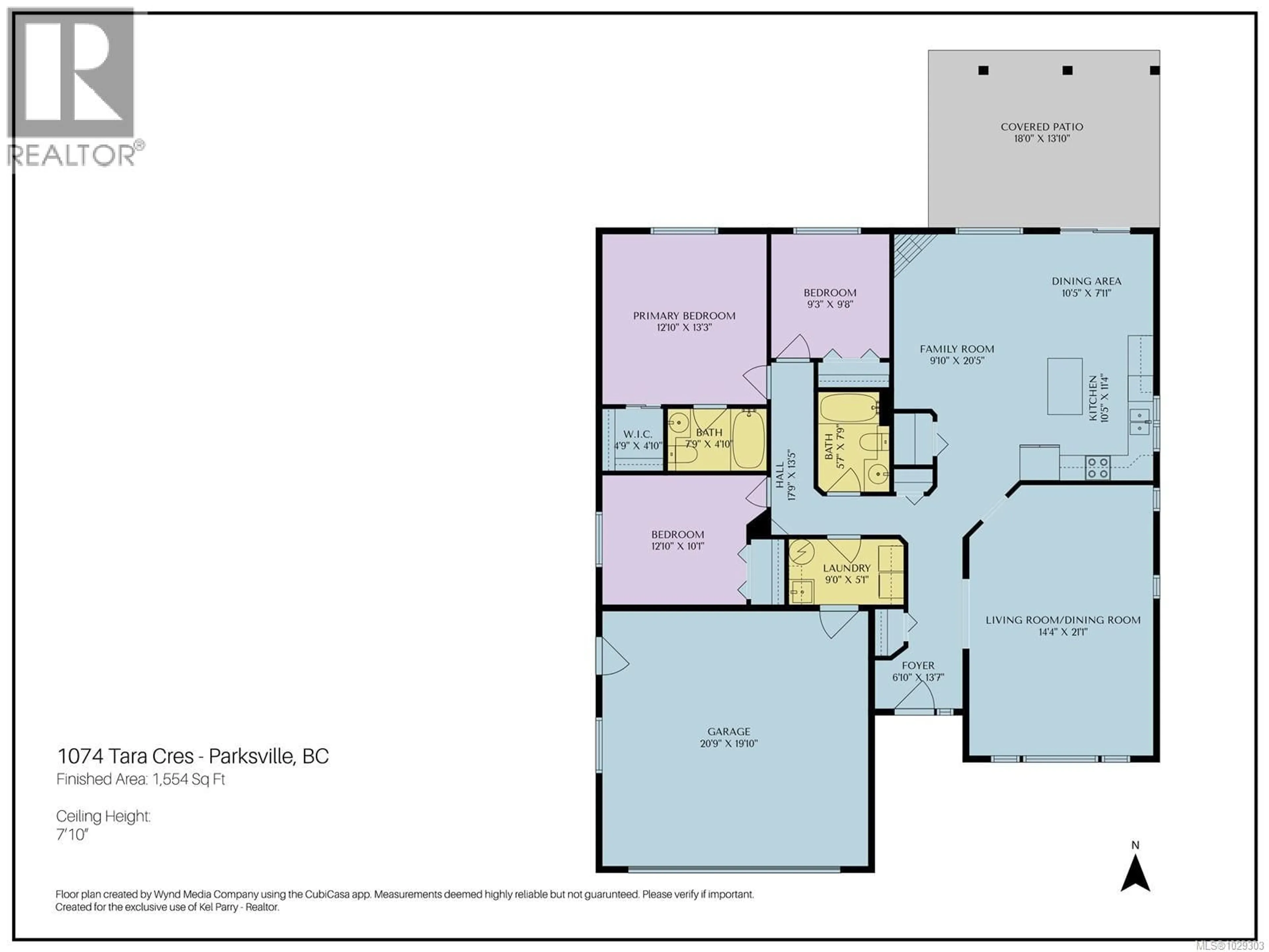 Floor plan for 1074 TARA CRESCENT, French Creek British Columbia V9P2W5