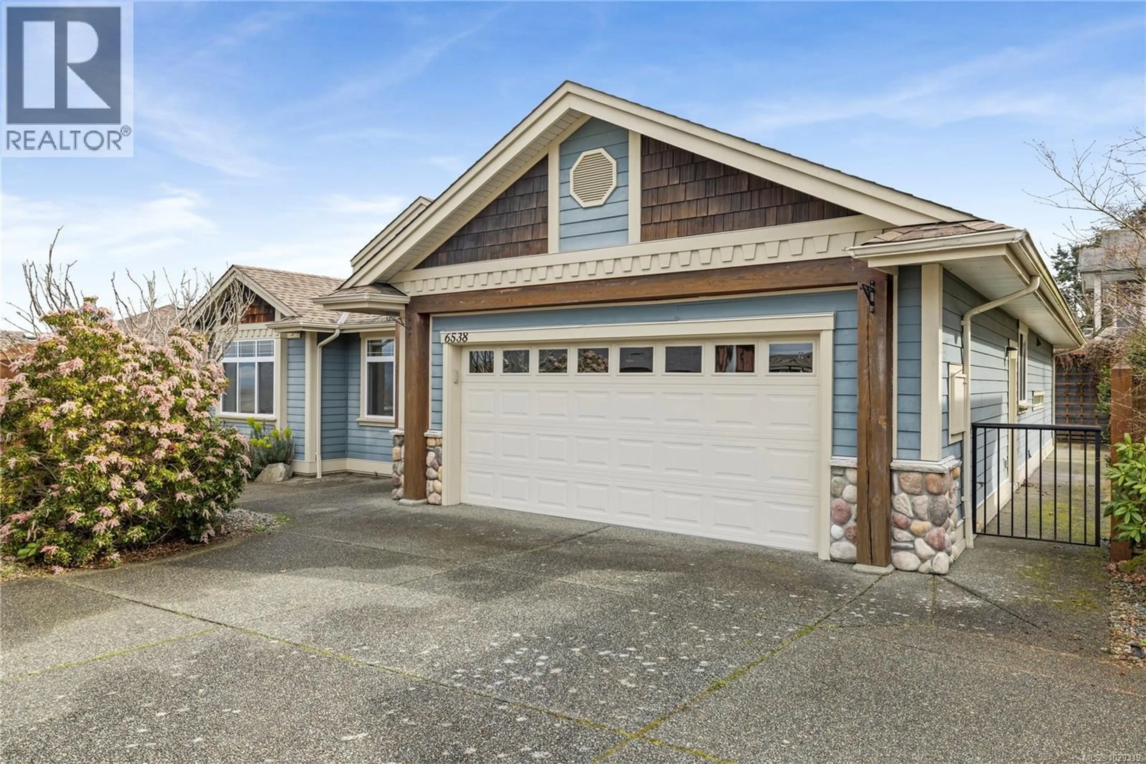 Home with vinyl exterior material, street for 6538 HARRIER ROAD, Nanaimo British Columbia V9V1V8