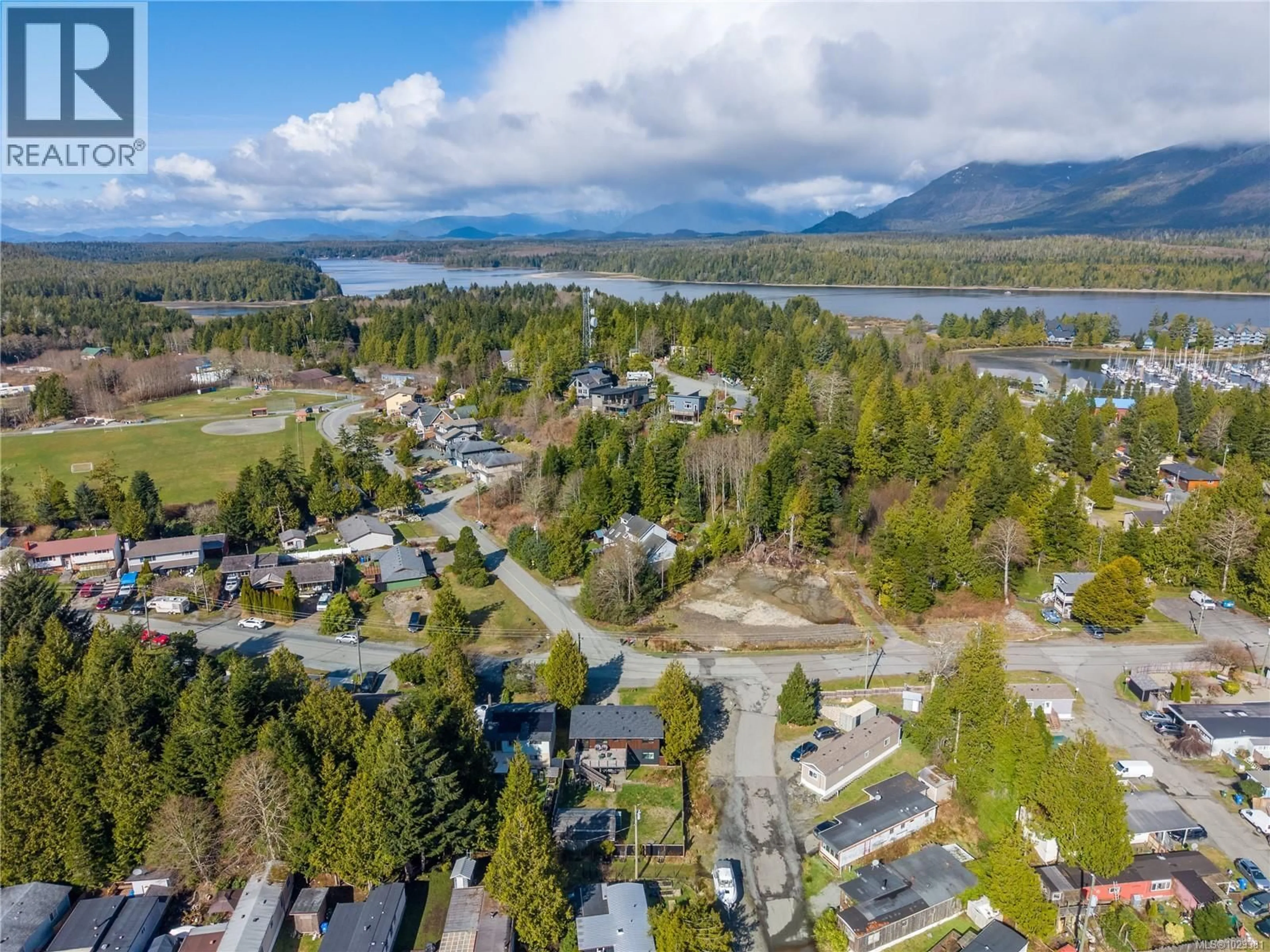 A pic from outside/outdoor area/front of a property/back of a property/a pic from drone, water/lake/river/ocean view for 1950 CYNAMOCKA ROAD, Ucluelet British Columbia V0R3A0