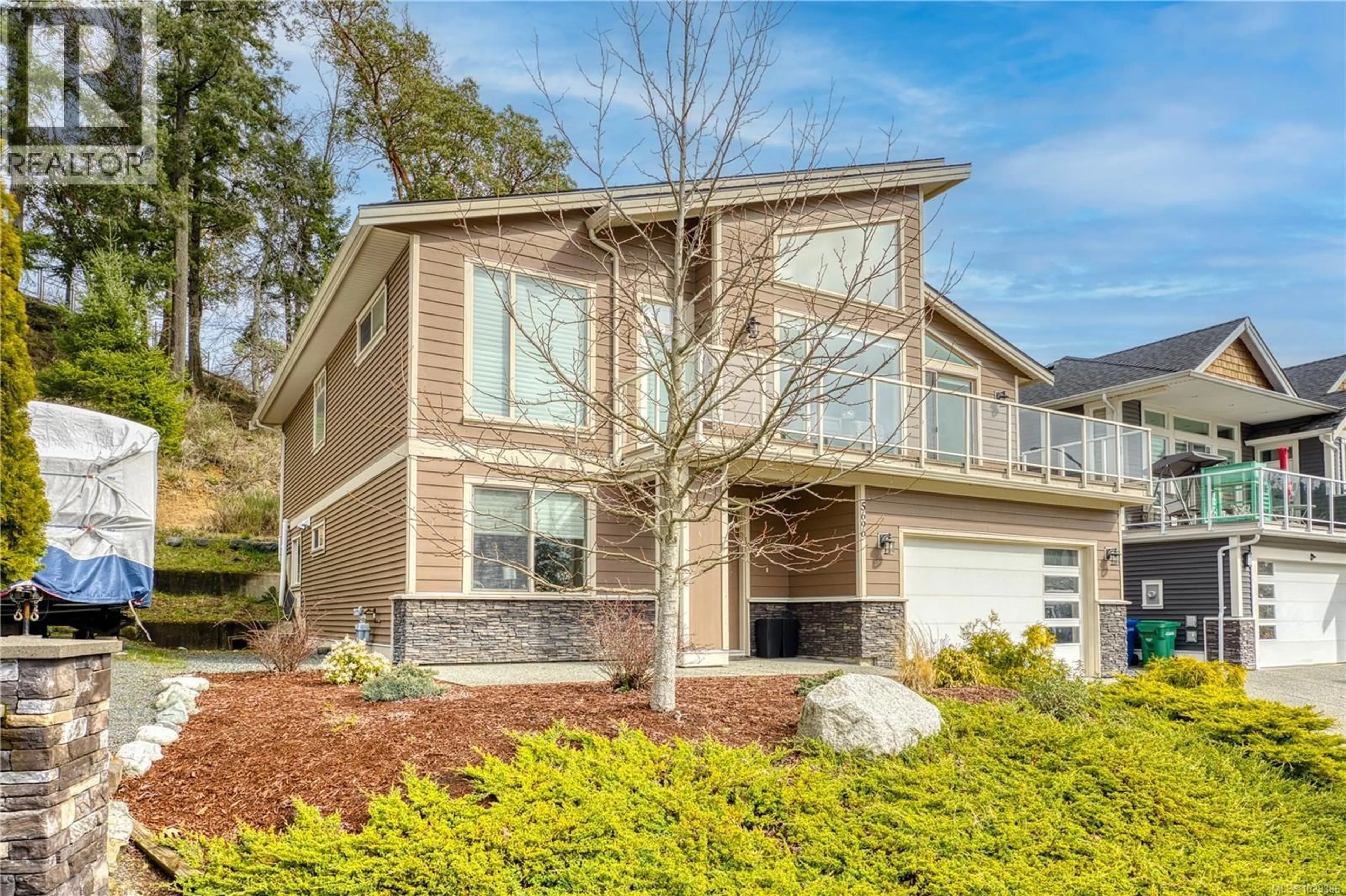 Home with vinyl exterior material, street for 5696 LINLEY VALLEY DRIVE, Nanaimo British Columbia V9T0E4