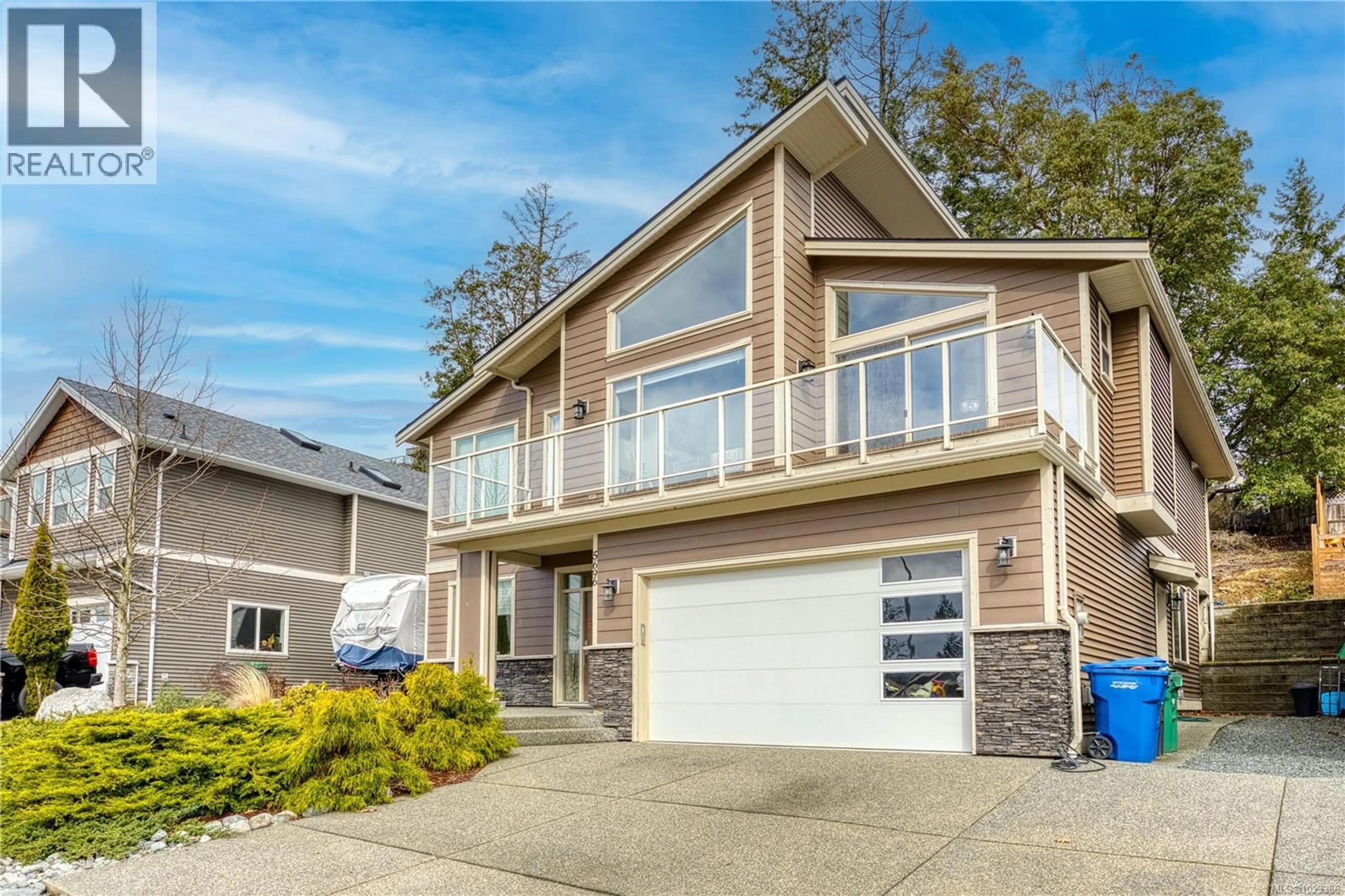 Home with vinyl exterior material, street for 5696 LINLEY VALLEY DRIVE, Nanaimo British Columbia V9T0E4