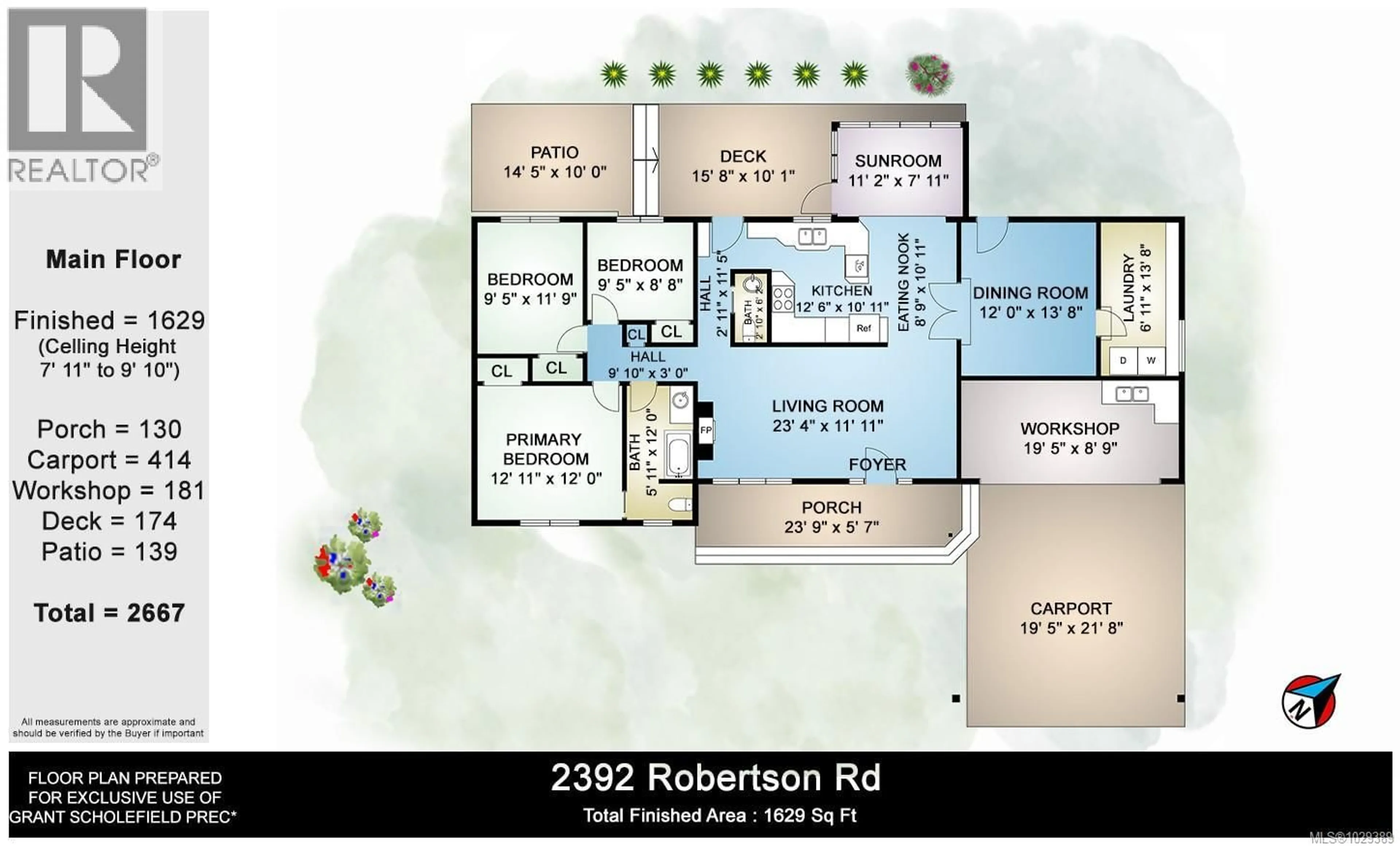 Floor plan for 2392 ROBERTSON ROAD, Shawnigan Lake British Columbia V8H2H3