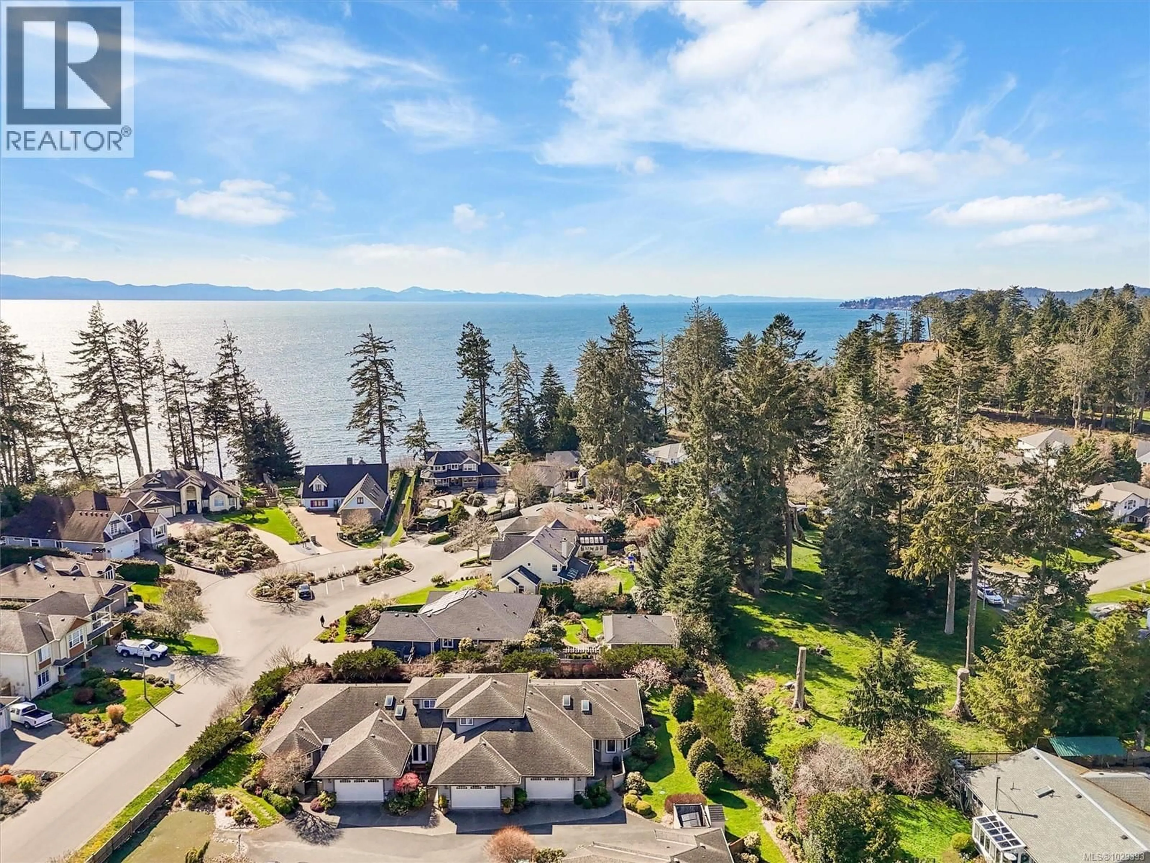 A pic from outside/outdoor area/front of a property/back of a property/a pic from drone, water/lake/river/ocean view for 108 - 1645 NARISSA ROAD, Sooke British Columbia V9Z1J3