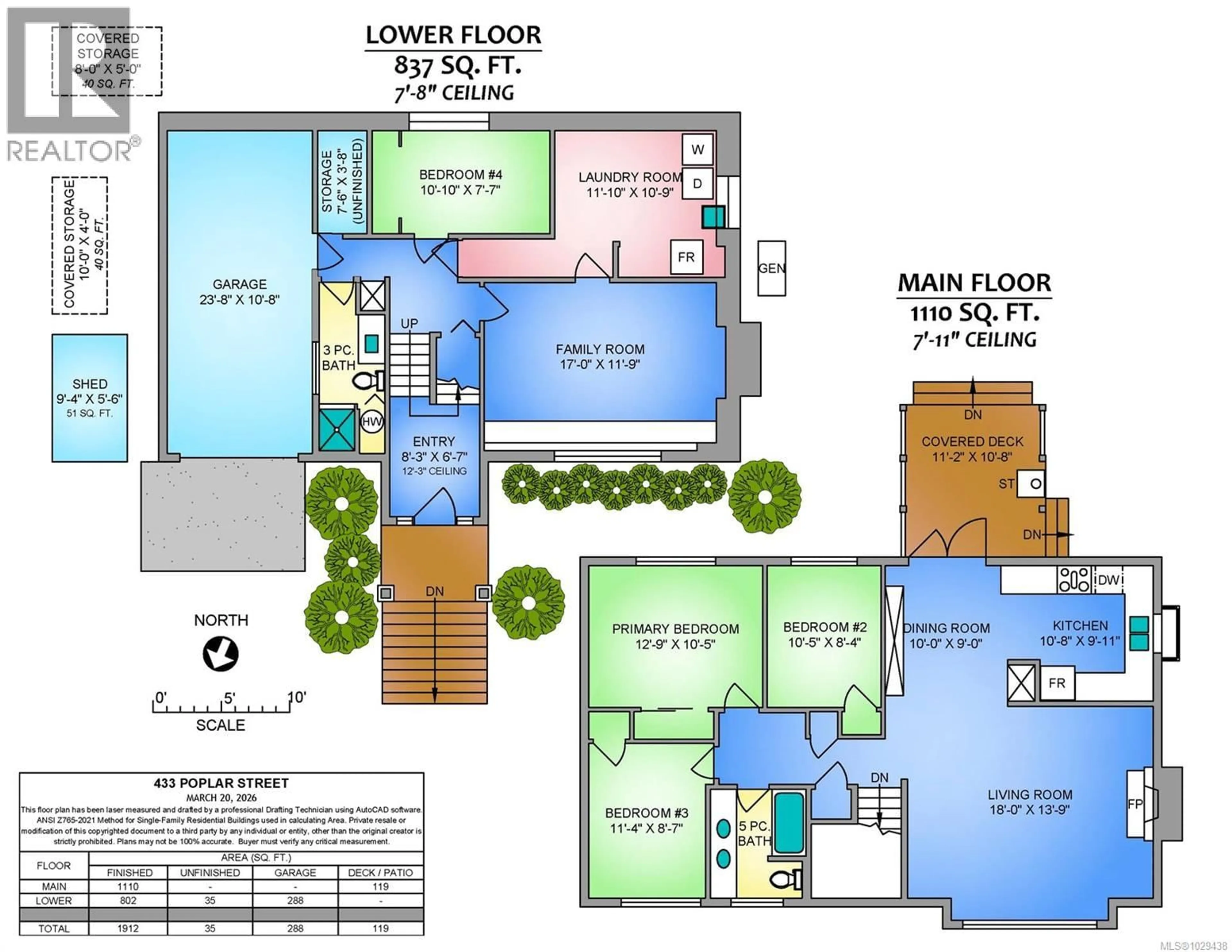 Floor plan for 433 POPLAR STREET, Nanaimo British Columbia V9S2H1
