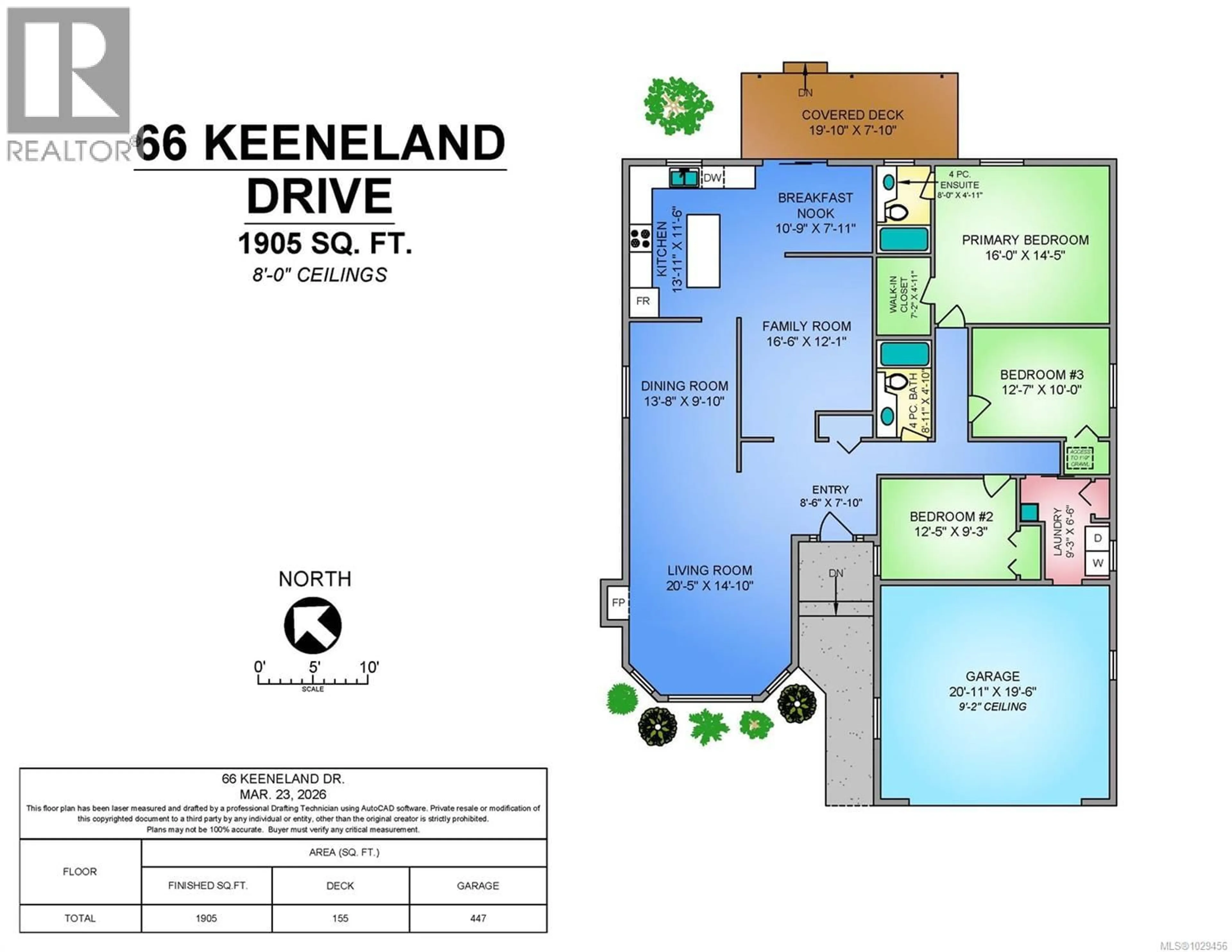 Floor plan for 66 KEENELAND AVENUE, Courtenay British Columbia V9N9C5