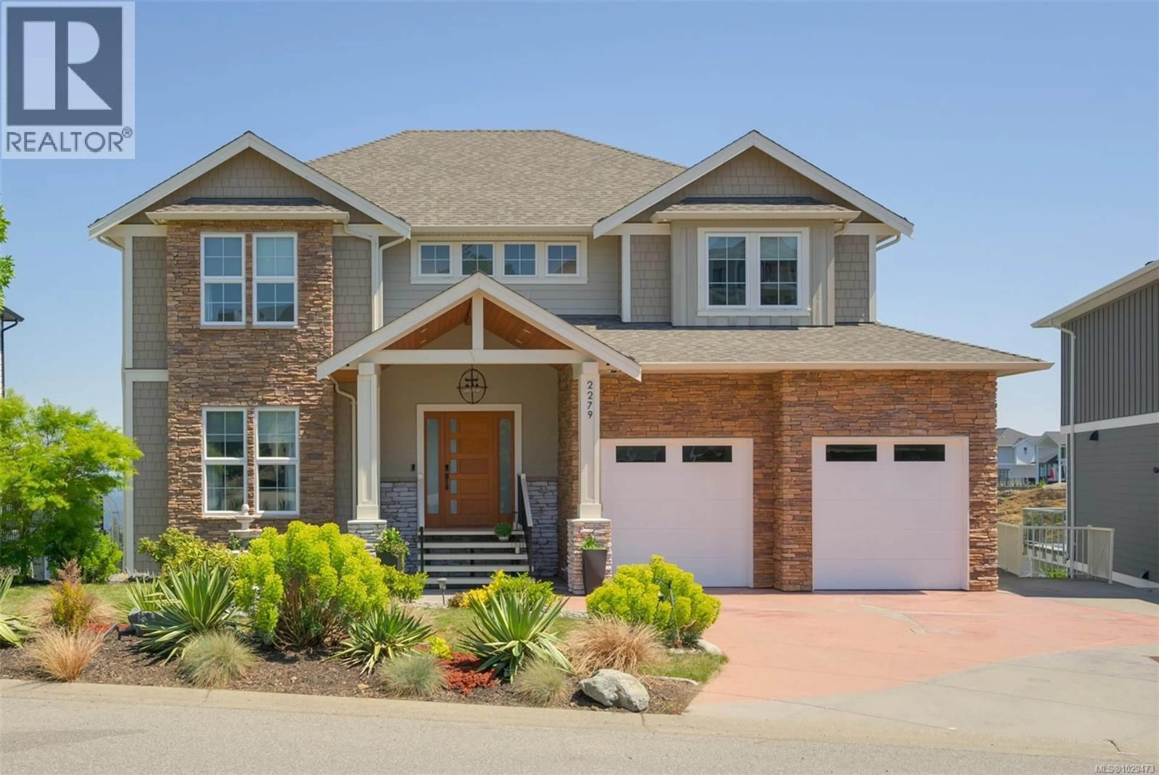 Home with brick exterior material, street for 2279 NICKLAUS DRIVE, Langford British Columbia V9B0L2