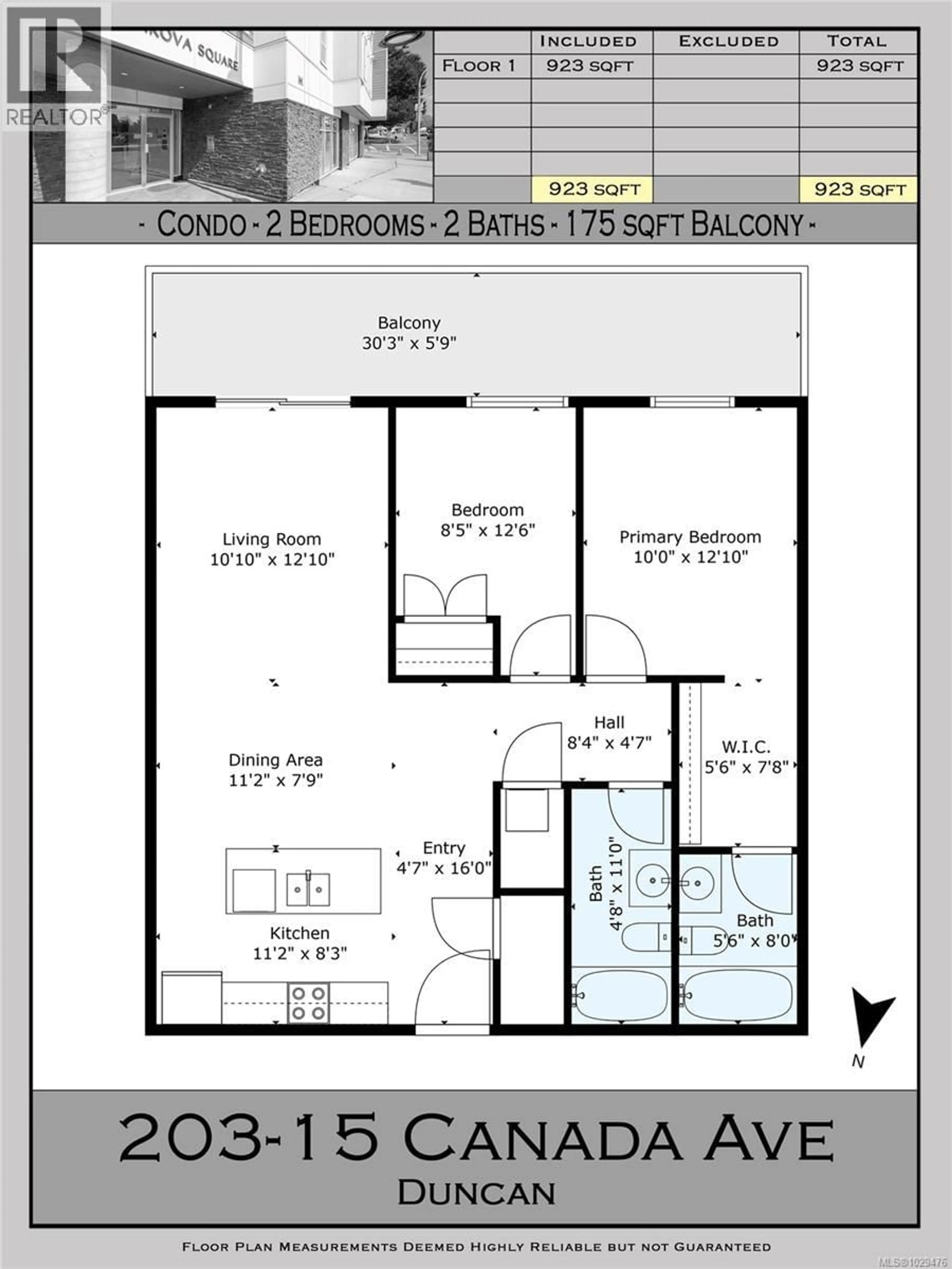 Floor plan for 208 - 15 CANADA AVENUE, Duncan British Columbia V9L1T3
