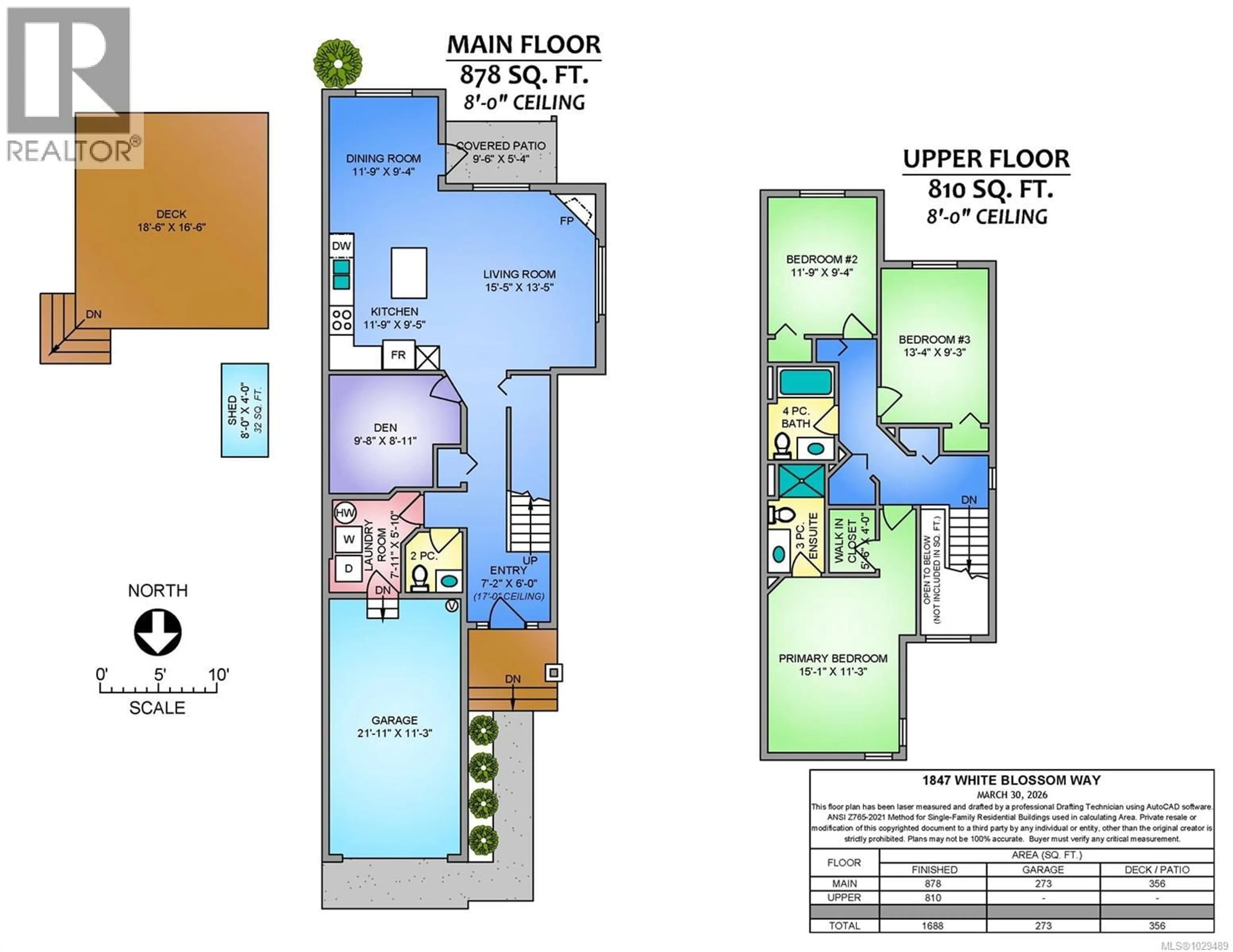 Floor plan for 1847 WHITE BLOSSOM WAY, Nanaimo British Columbia V9X1X7