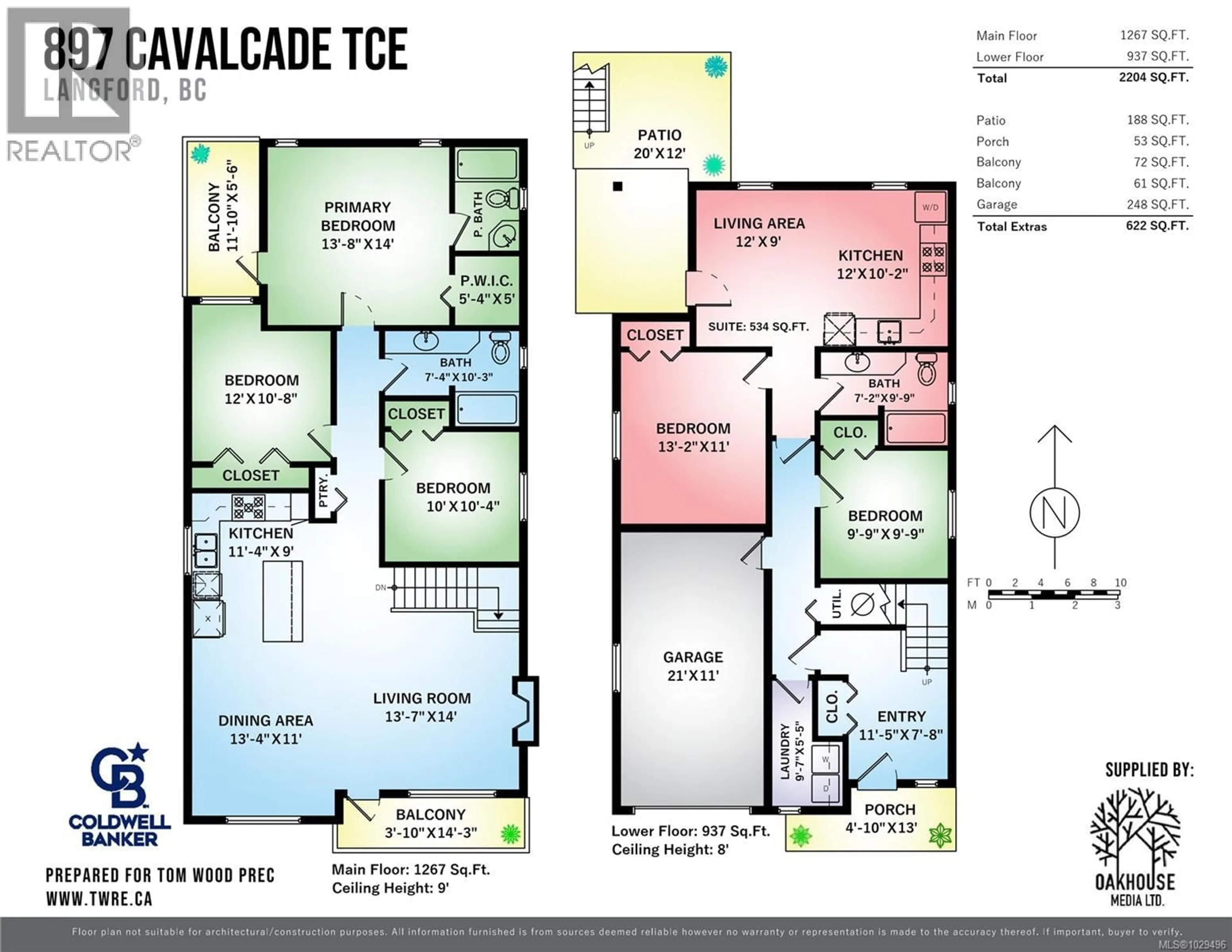 Floor plan for 897 CAVALCADE TERRACE, Langford British Columbia V9B6W6