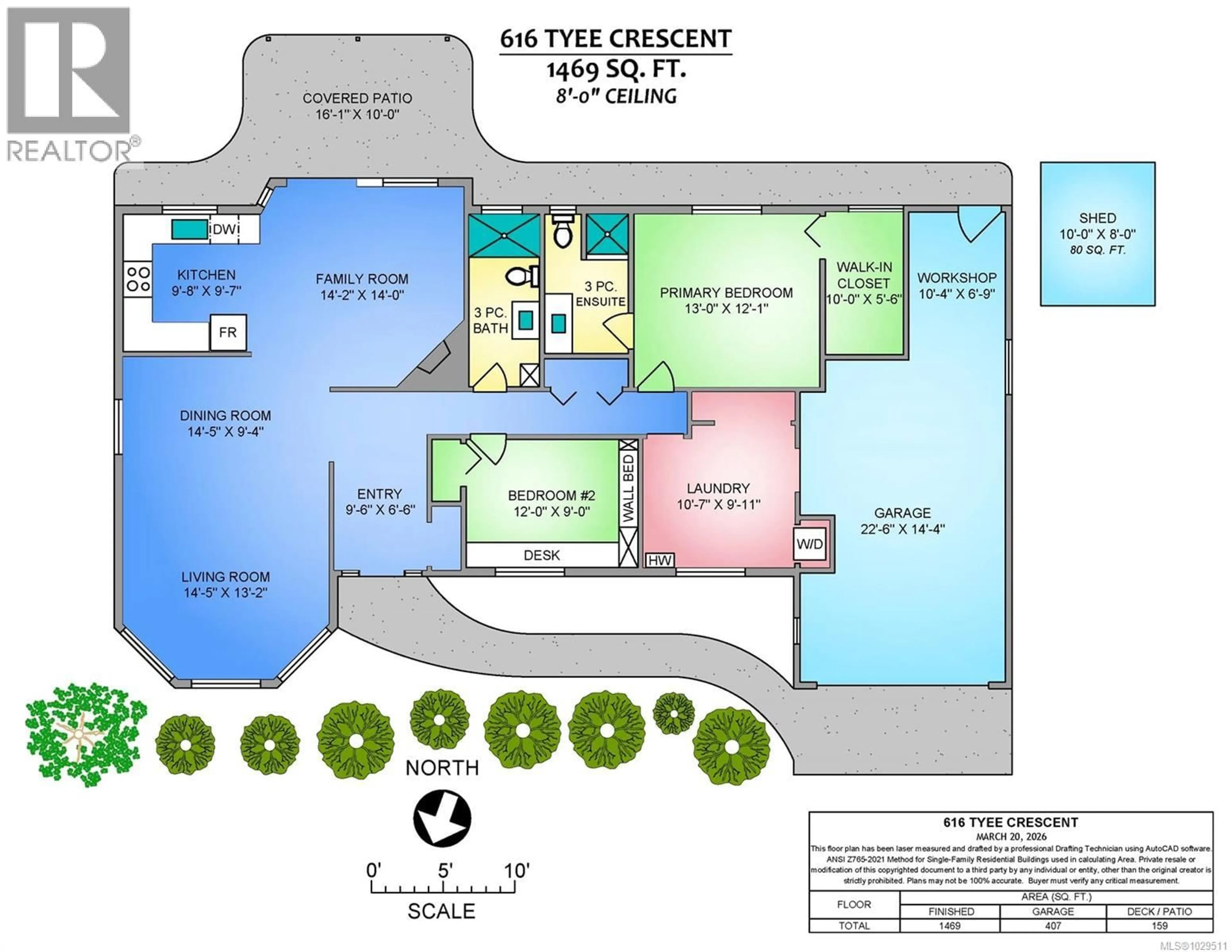 Floor plan for 616 TYEE CRESCENT, Qualicum Beach British Columbia V9K1B1